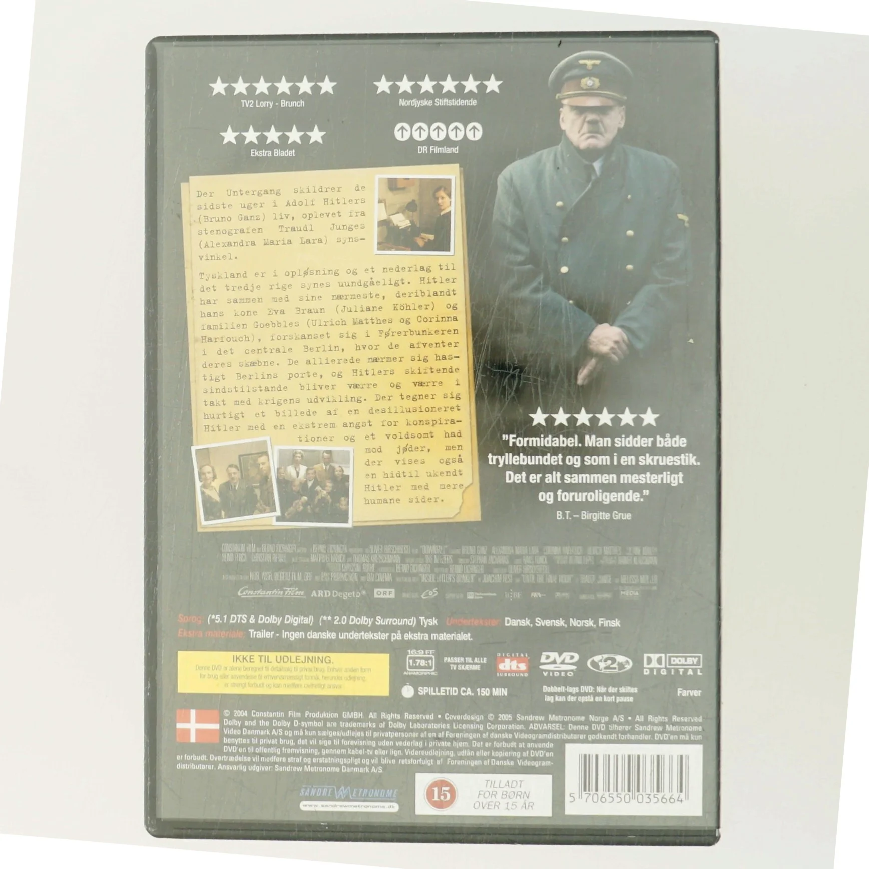 Der Untergang med Bruno Ganz (DVD)