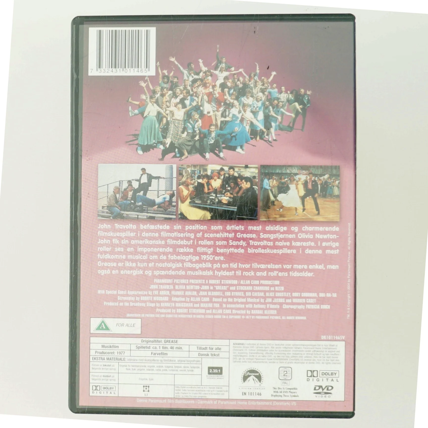 Grease med John Travolta (DVD)