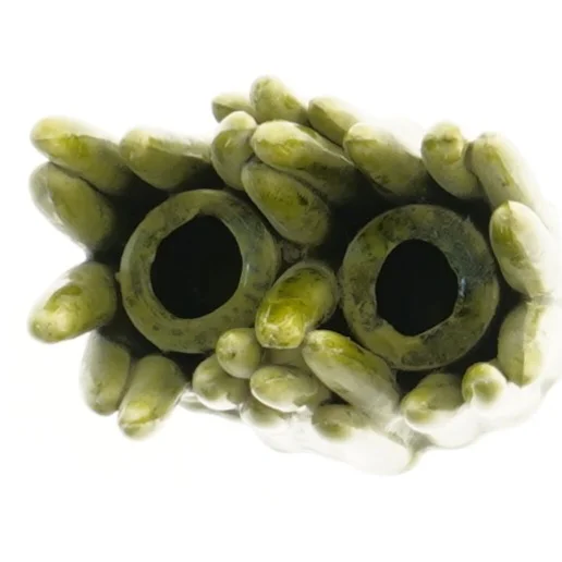 Grøn keramisk vase (str. 14x7x9 cm) fra Normann Copenhagen