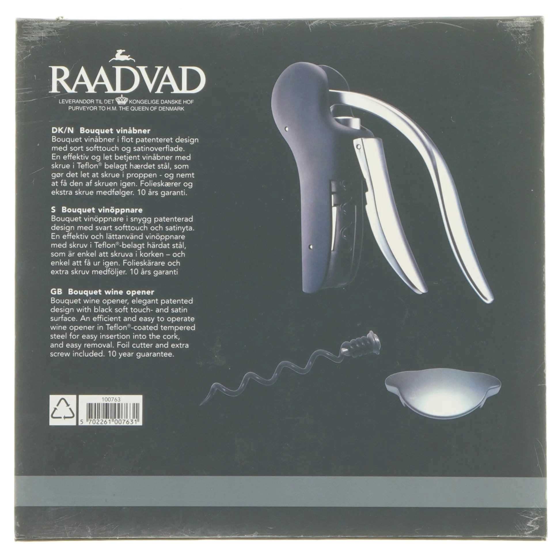 Raadvad vinåbner fra Raavad (str. 15 cm)