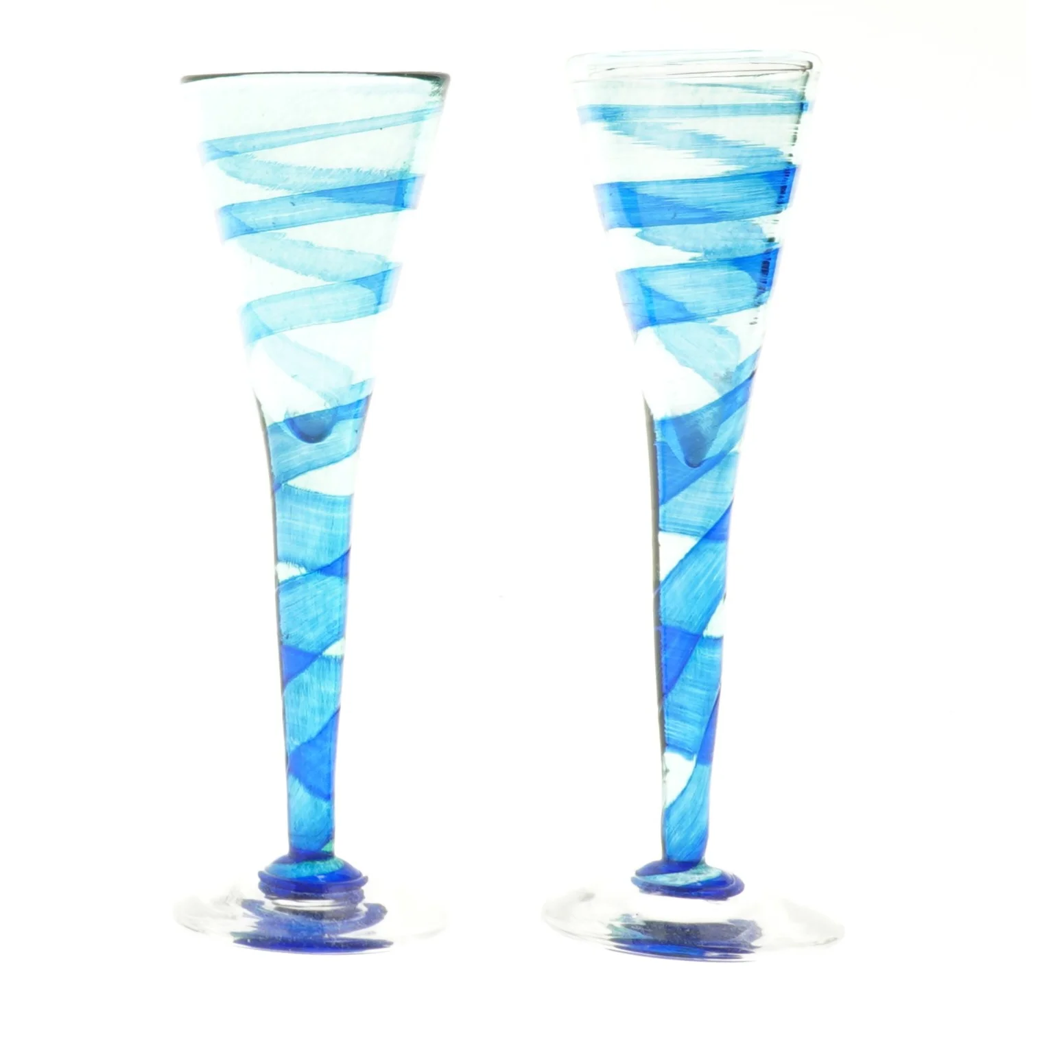 Champagneglas, mundblæste (str. Ø 5 cm længde 17 cm)