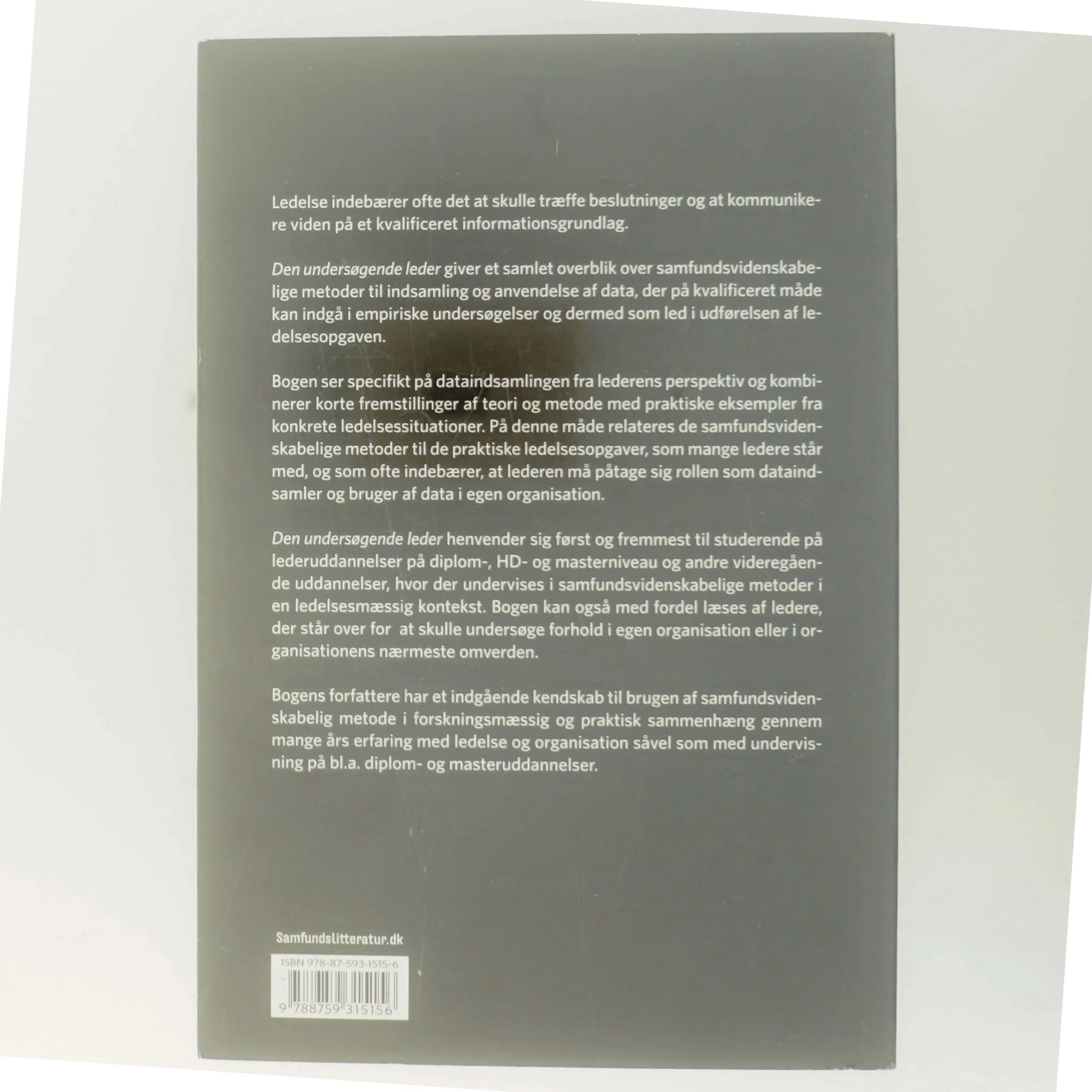 Den undersøgende leder : metoder til dataindsamling og dataanvendelse af Steen Hvid (Bog)