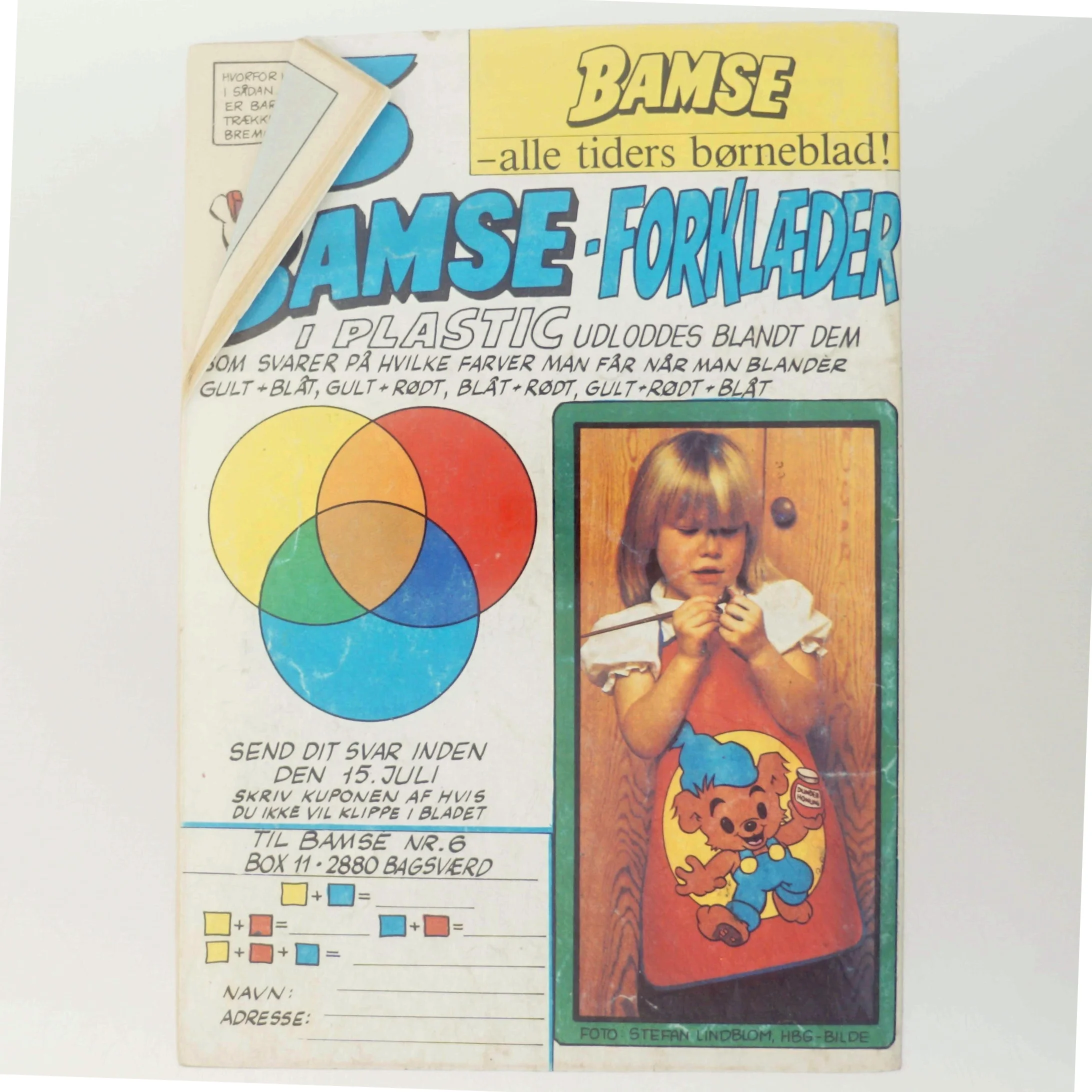 Bamse børneblad fra 1987