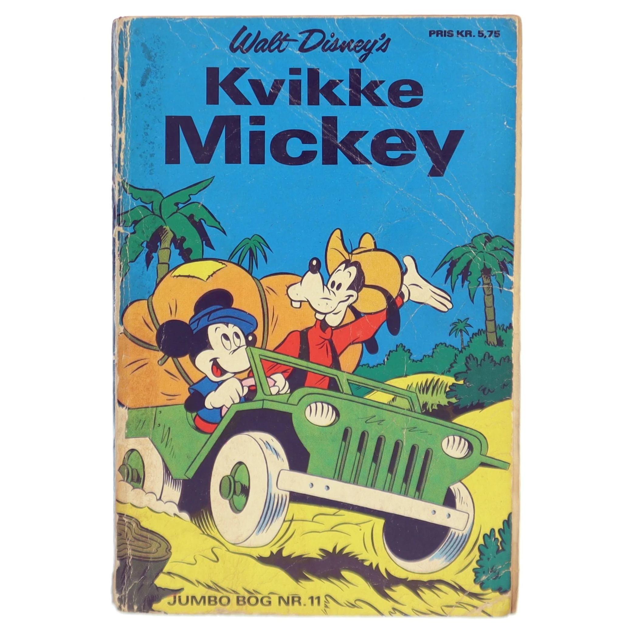 Vintage Kvikke Mickey Bog fra Disney