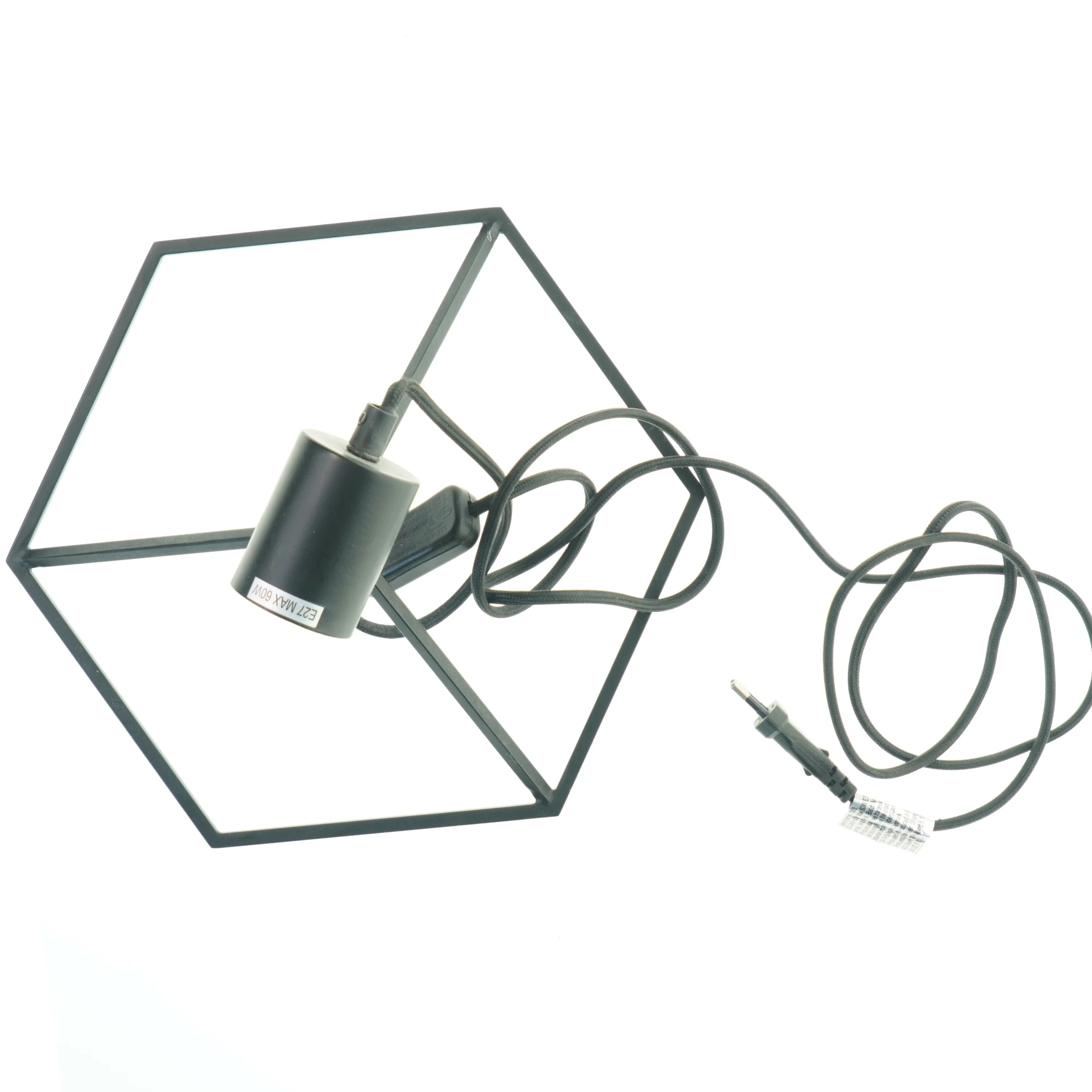 Geometrisk bordlampe (str. 25,5x15 cm)