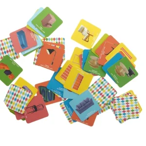 Brætspil - Memory spil med ur fra IKEA (str. 70 stykker)