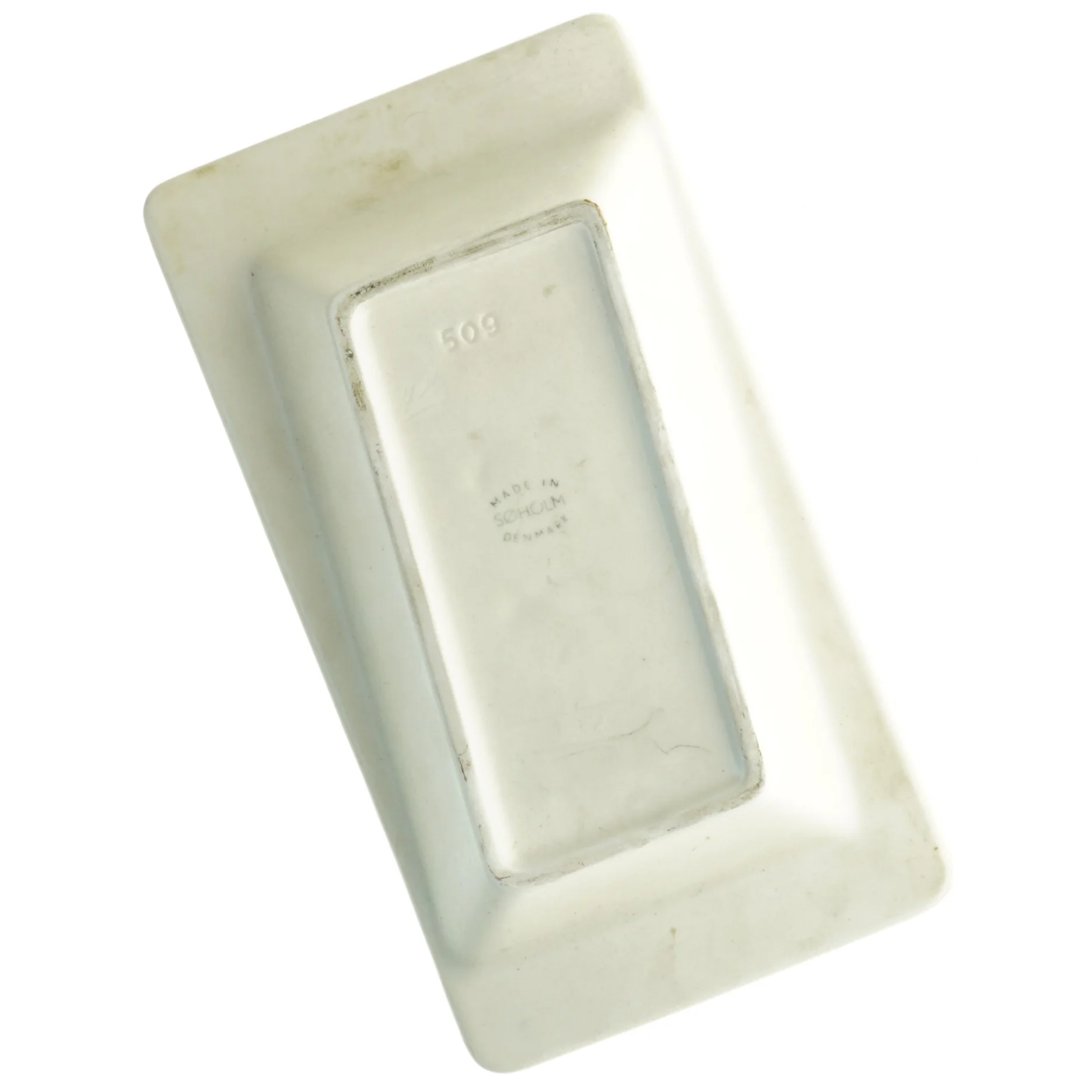 Keramisk skål 509 med hjortemotiv fra søholm (str. 25 x 13 cm)