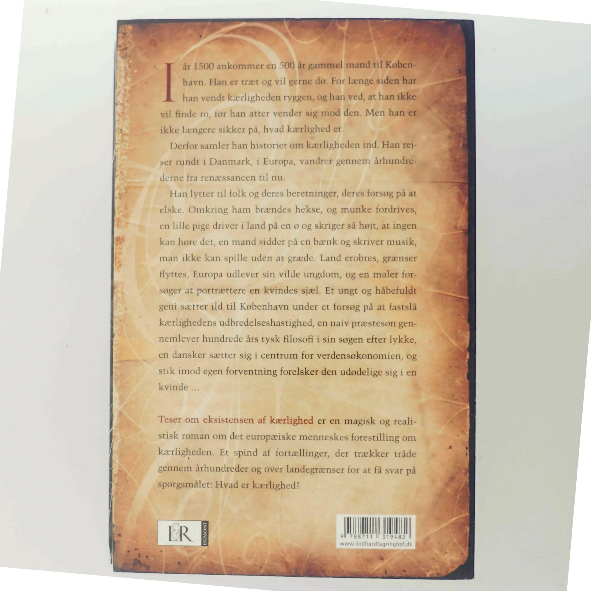 Teser om eksistensen af kærlighed : roman af Torben Guldberg (Bog)