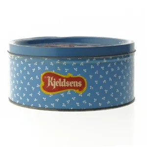 Kjeldsens kagedåse med motiv fra Kjeldsens (str. Ø 20 cm)