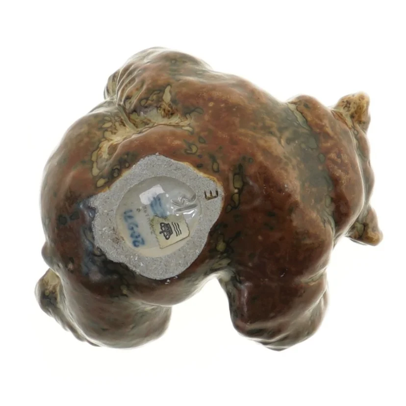 Keramisk bjørnefigur fra Royal Copenhagen (str. 10x12x15 cm)