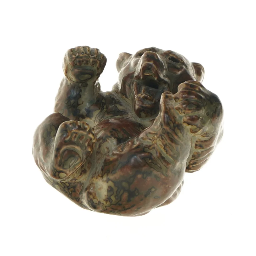 Keramisk bjørnefigur fra Royal Copenhagen (str. 10x12x15 cm)