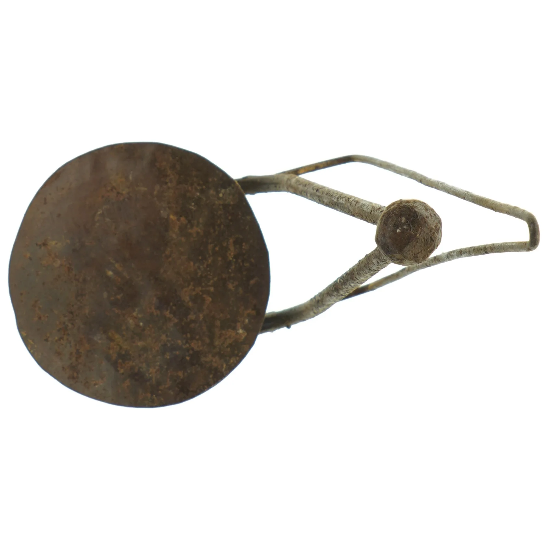 Antik jernlysestage (str. H. 29 cm)