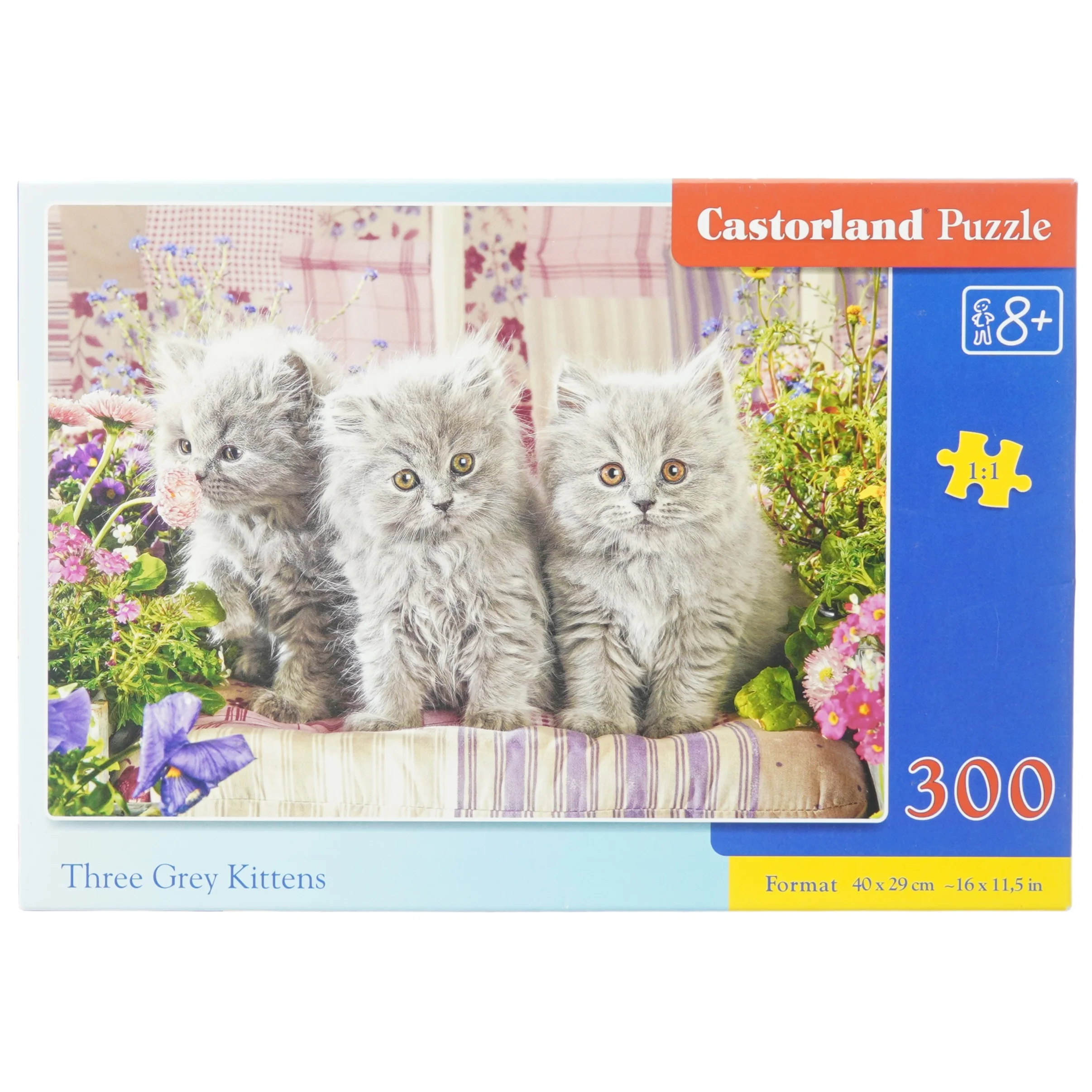 300-brikke puslespil med kattemotiv fra Er Ukendt Stop 80 (str. 40 x 29 cm)