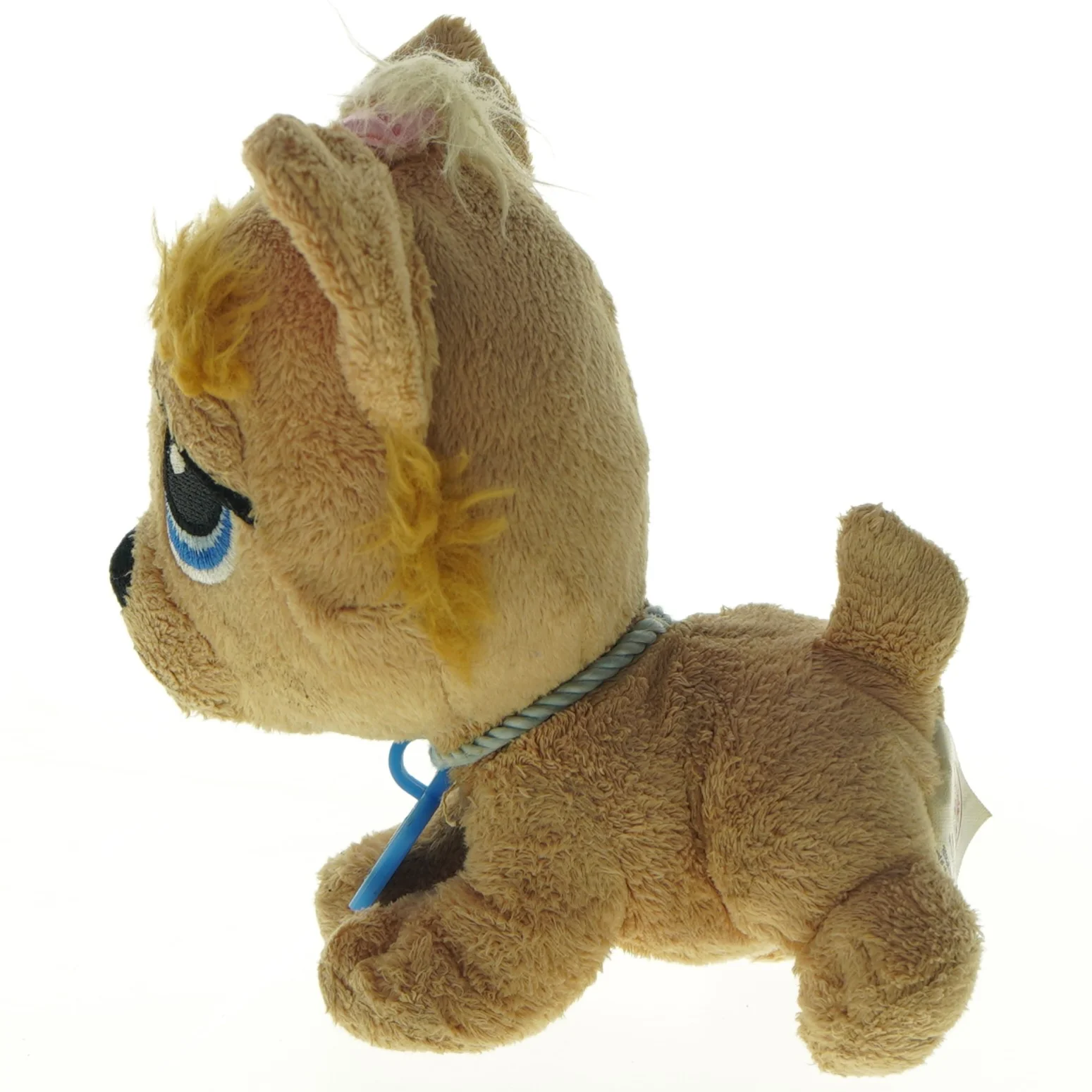 Tøjdyr hund med halsbånd (str. 16 cm)