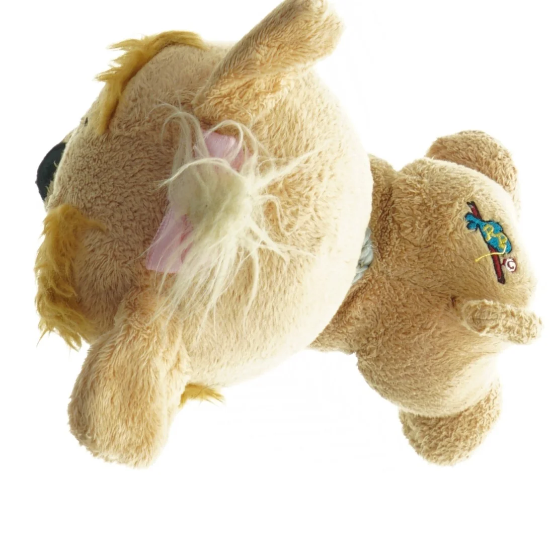 Tøjdyr hund med halsbånd (str. 16 cm)