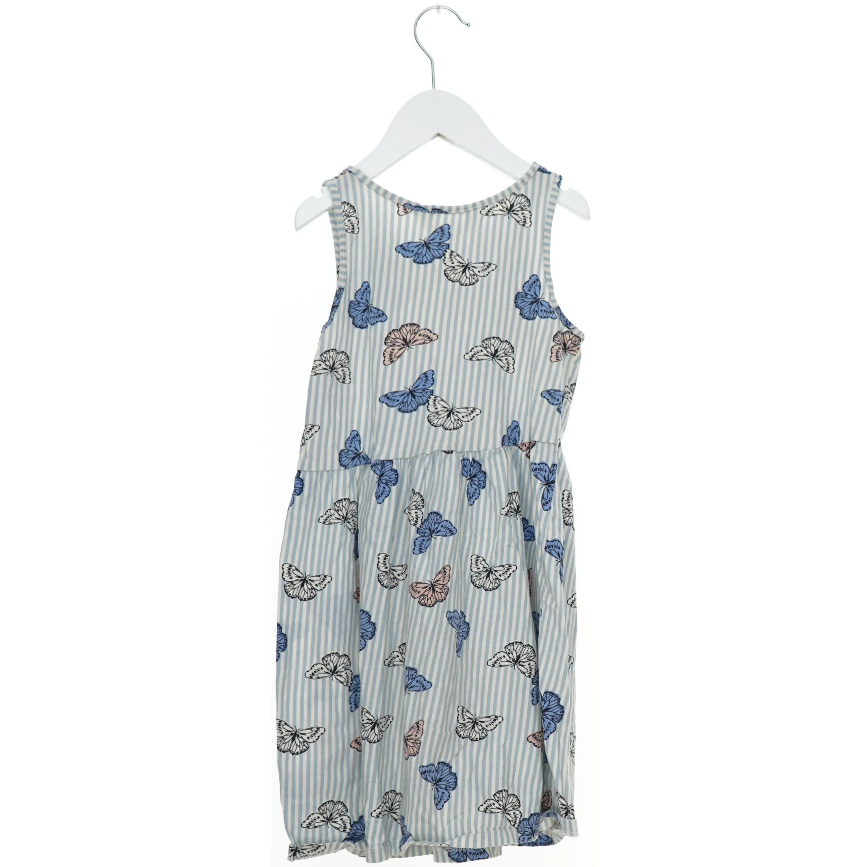 Sommerkjole med sommerfugleprint fra H&M (str. 122)