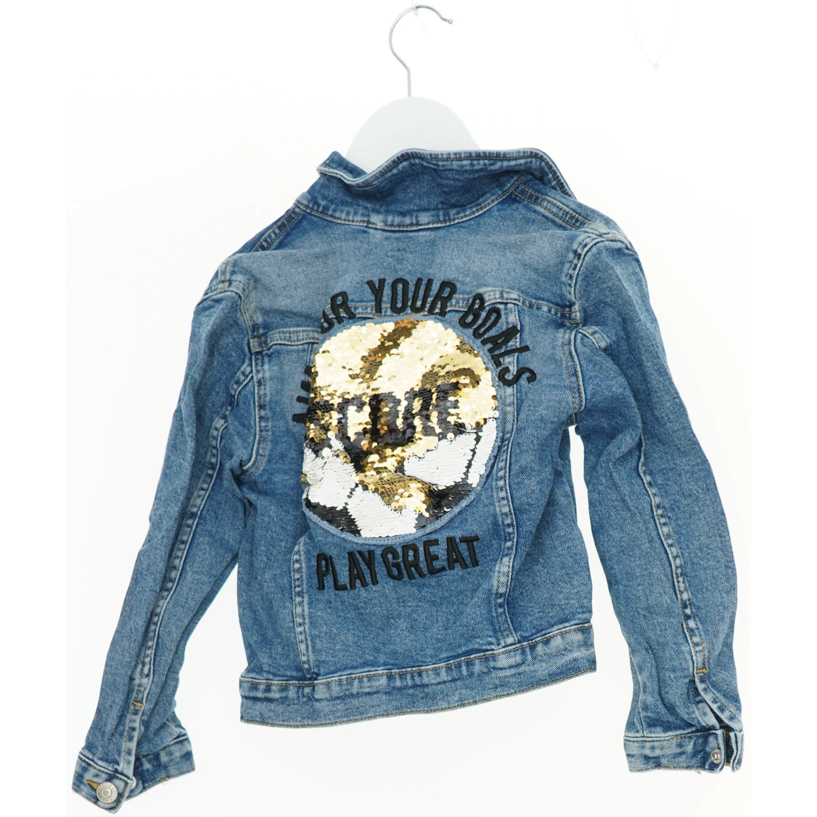 Denimjakke til børn (str. 116)