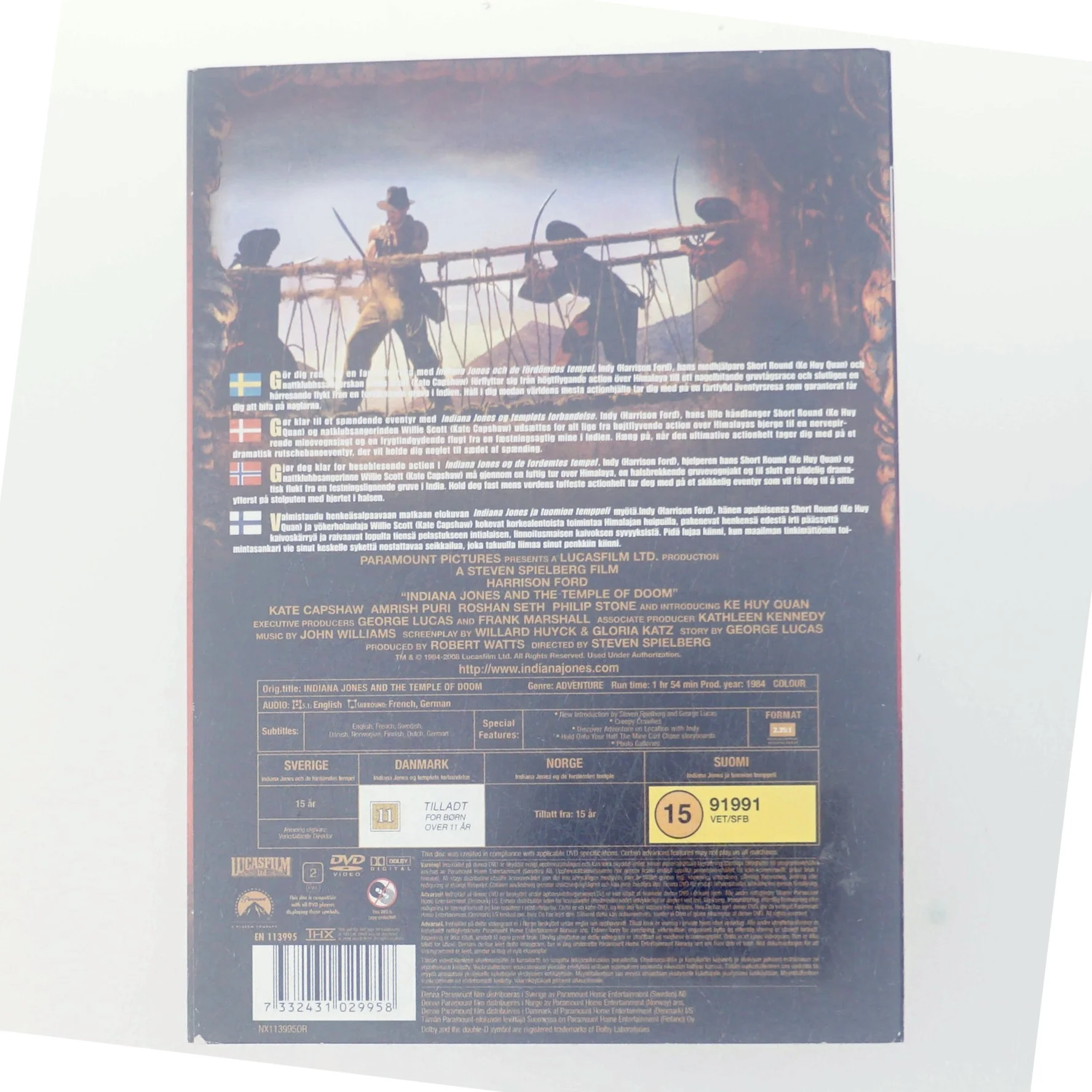 Indiana, Temple of Doom