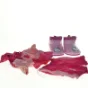 Hello Kitty regntøj og gummistøvler sæt fra Build a Bear (str. 16 x 16 cm og 20 x 17 cm)