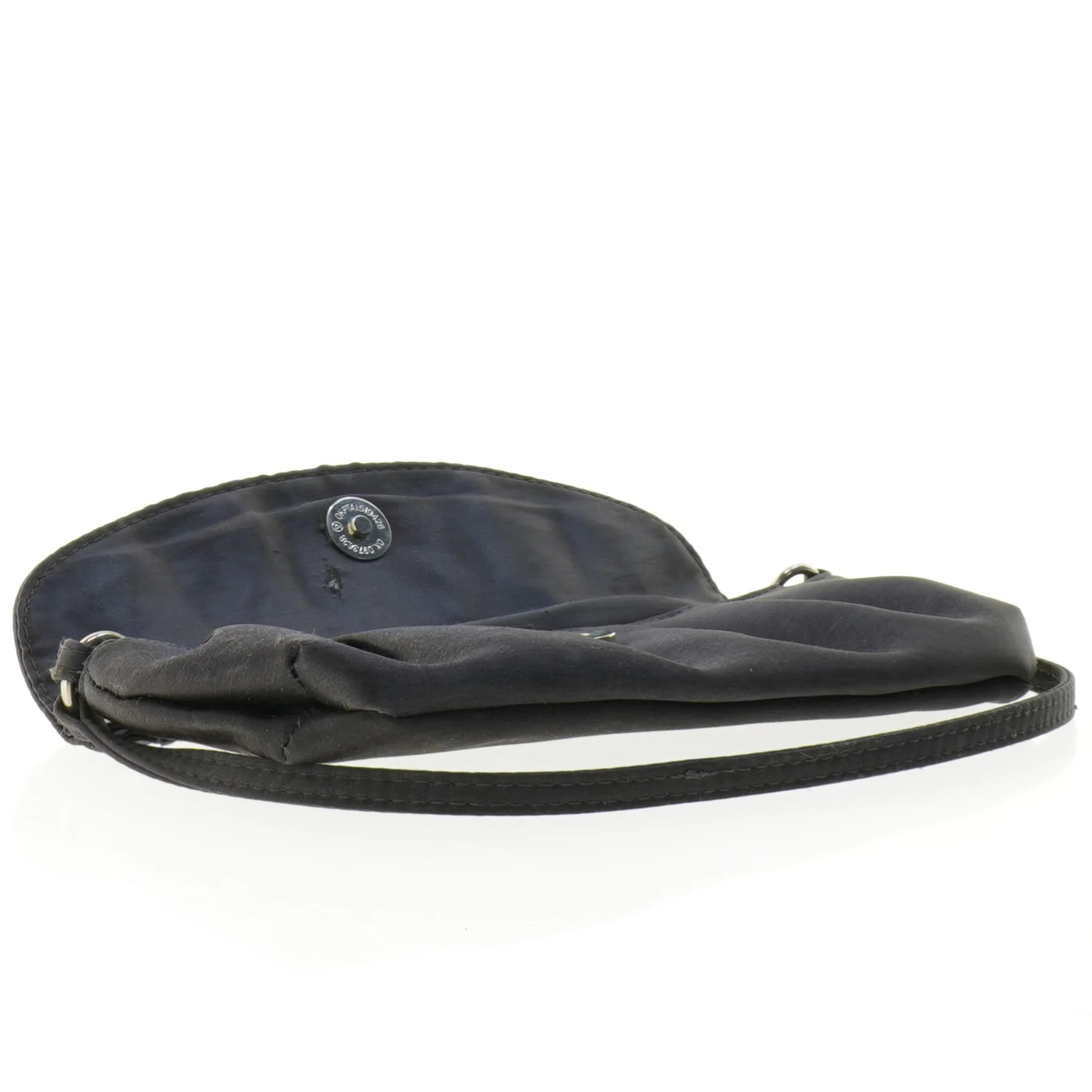 Mørkegrå satin clutch med skulderrem fra Accessorize (str. 24 x 11 cm)