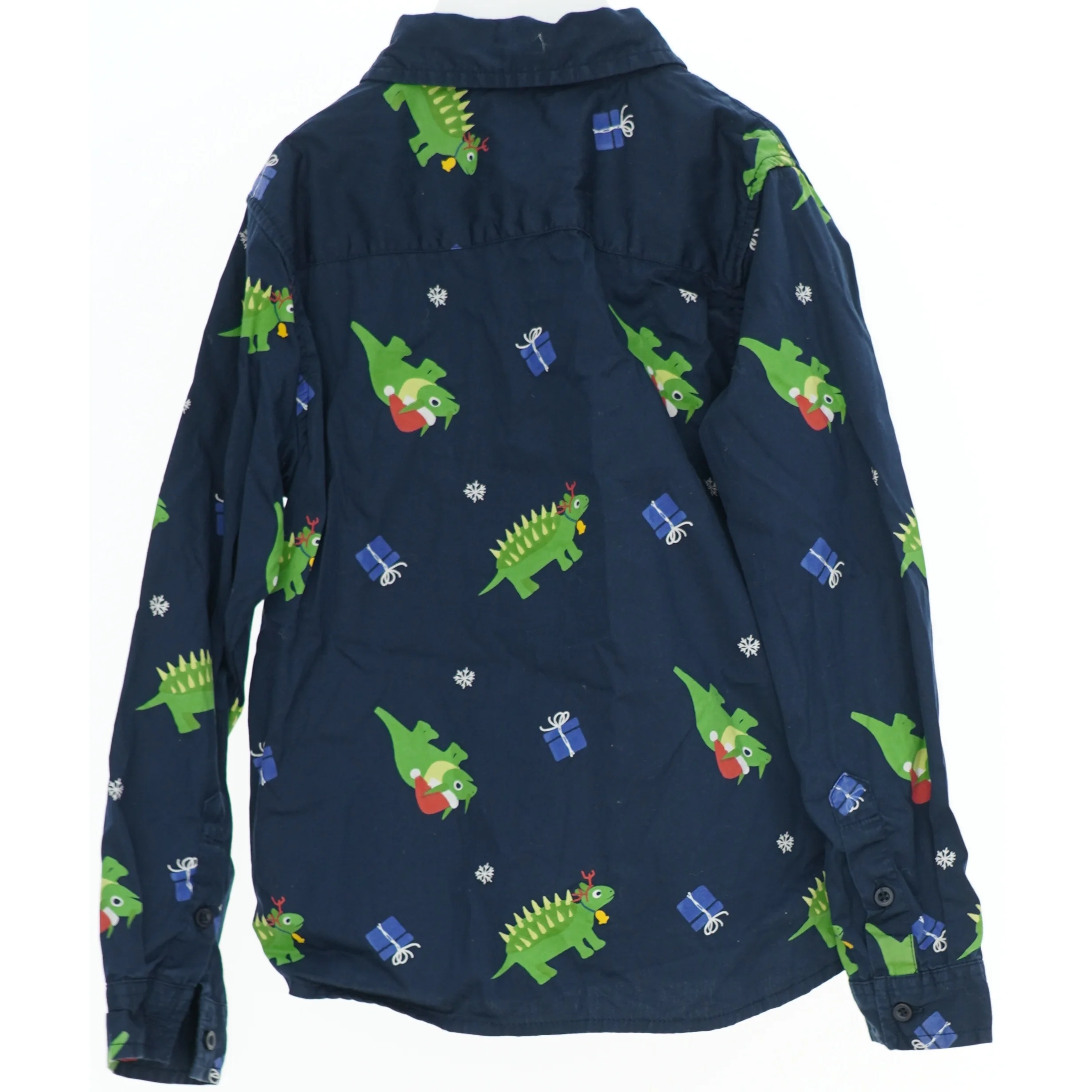 Børne skjorte med dinosaurprint fra VRS (str. 128)