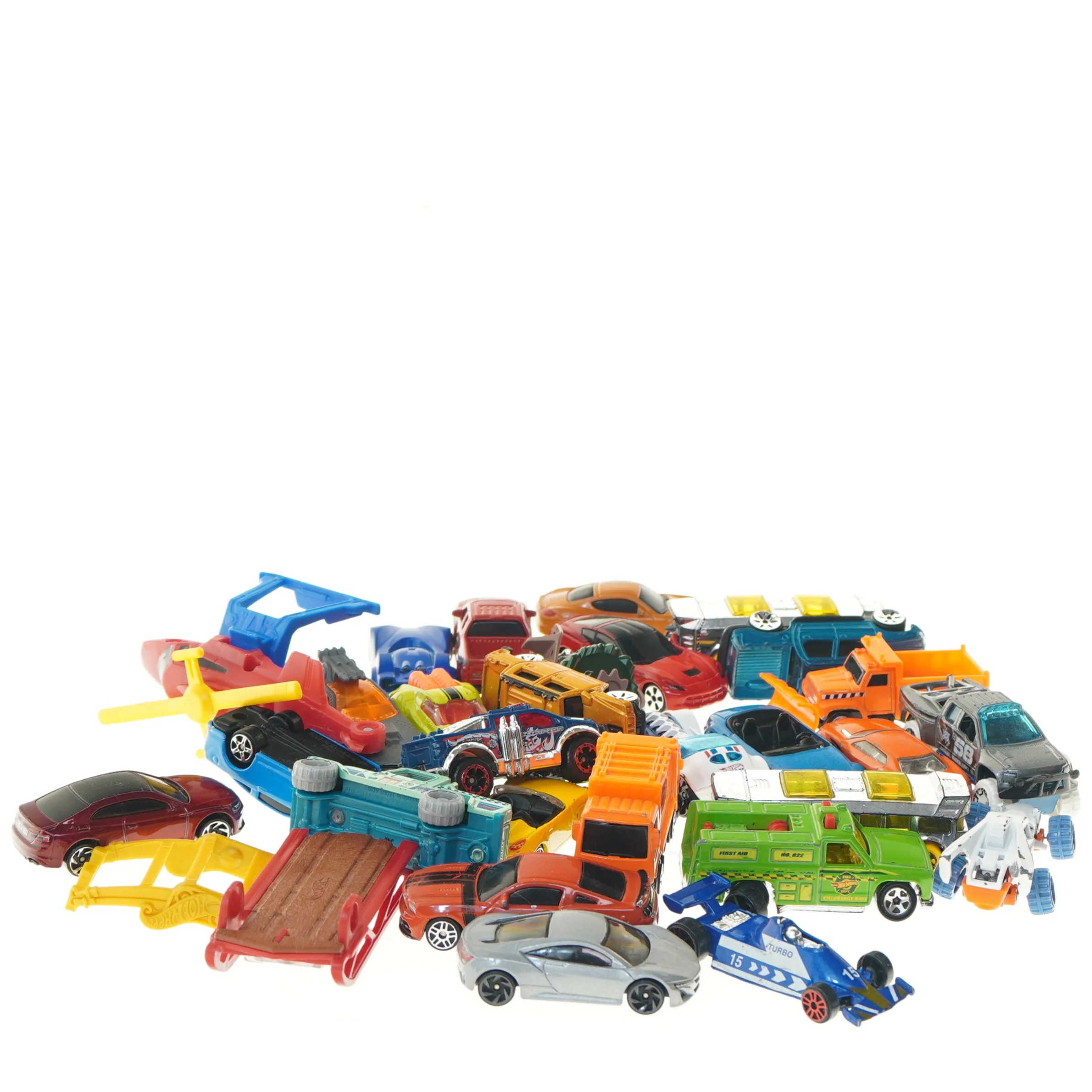 Blandede legetøjsbiler (str. ca. 8-10 cm)