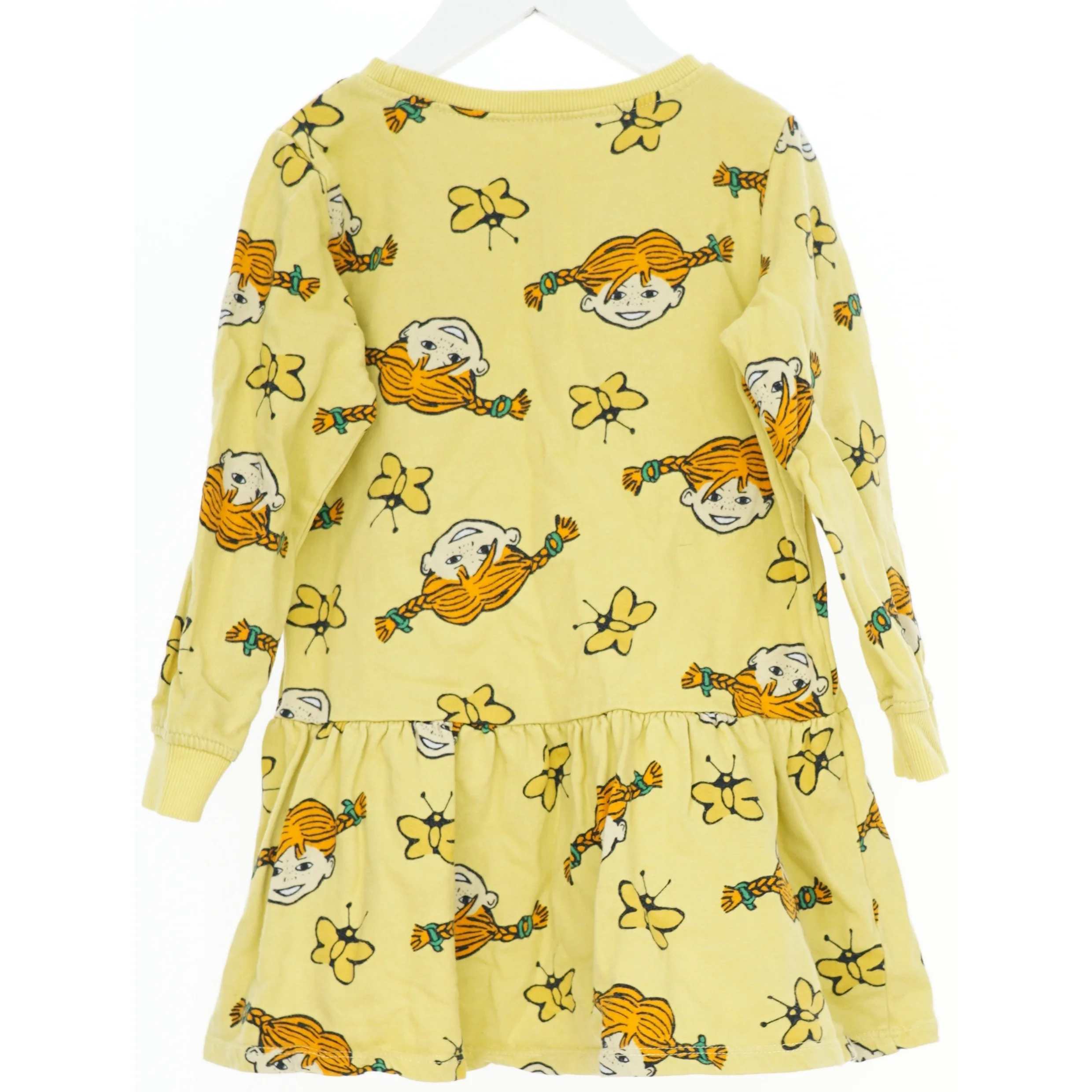 Gul kjole med mønstre fra H&M (str. 116)