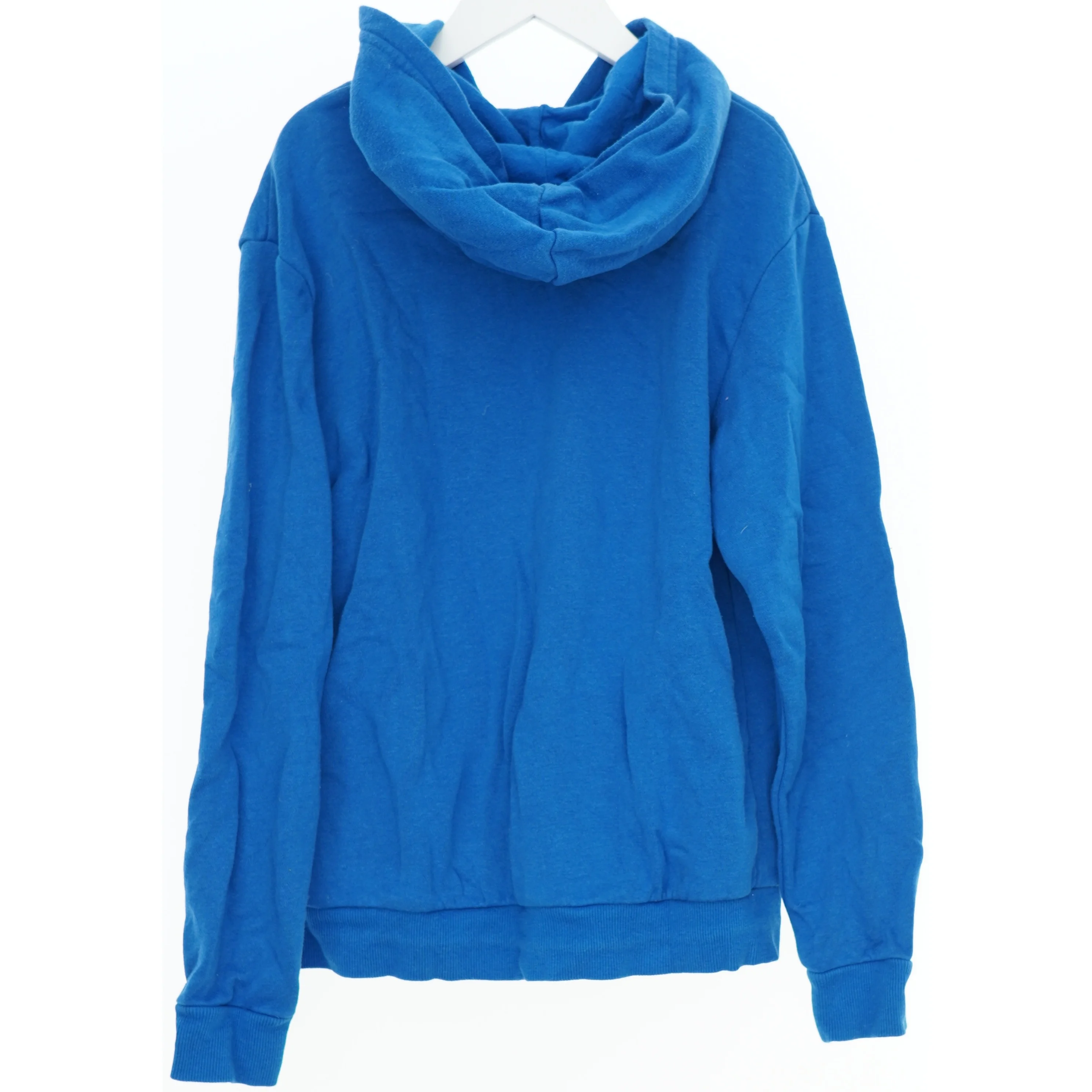 Blå hættetrøje med lynlås fra H&M (str. 152)