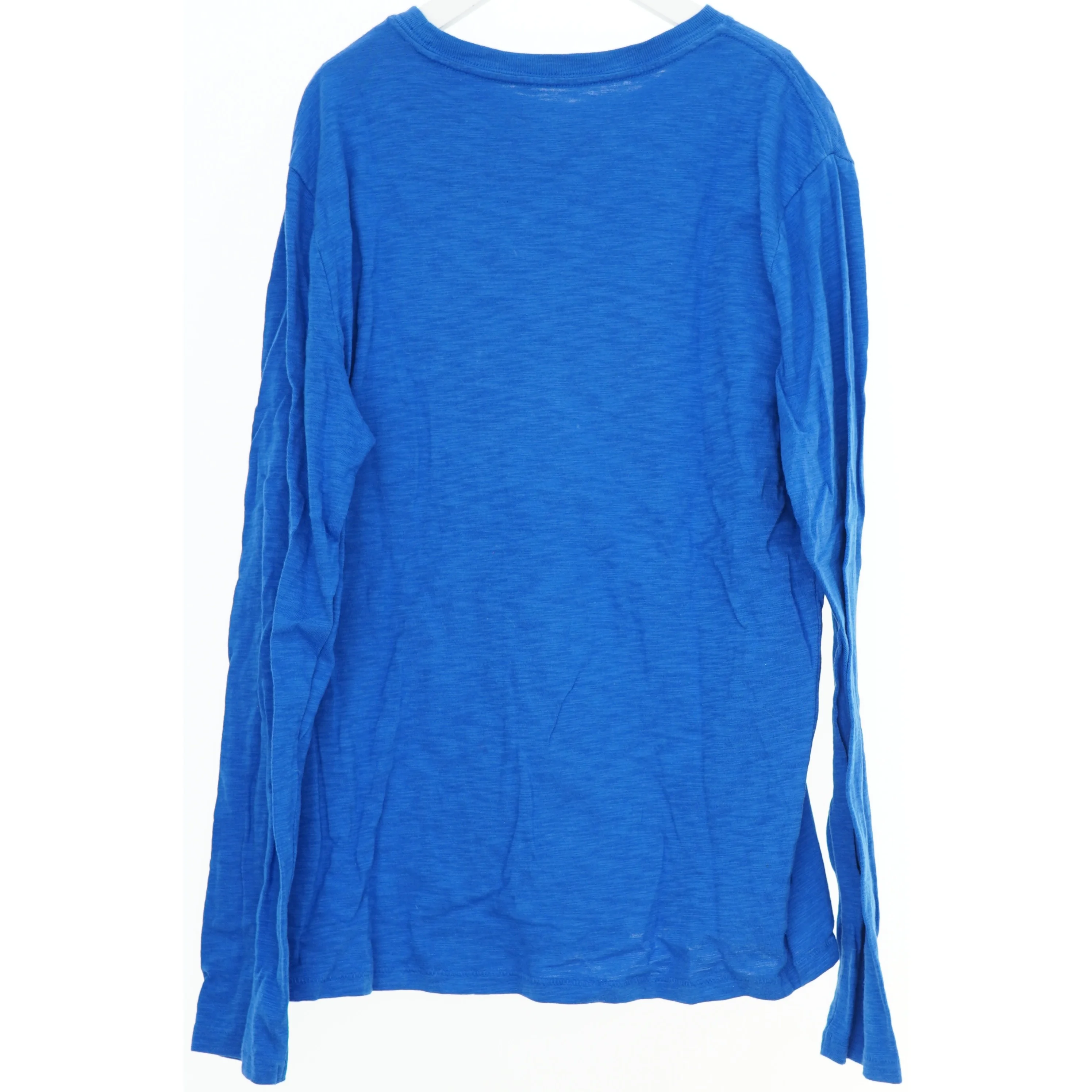 Langærmet blå bluse med haj motiv fra Gap (str. XXL)