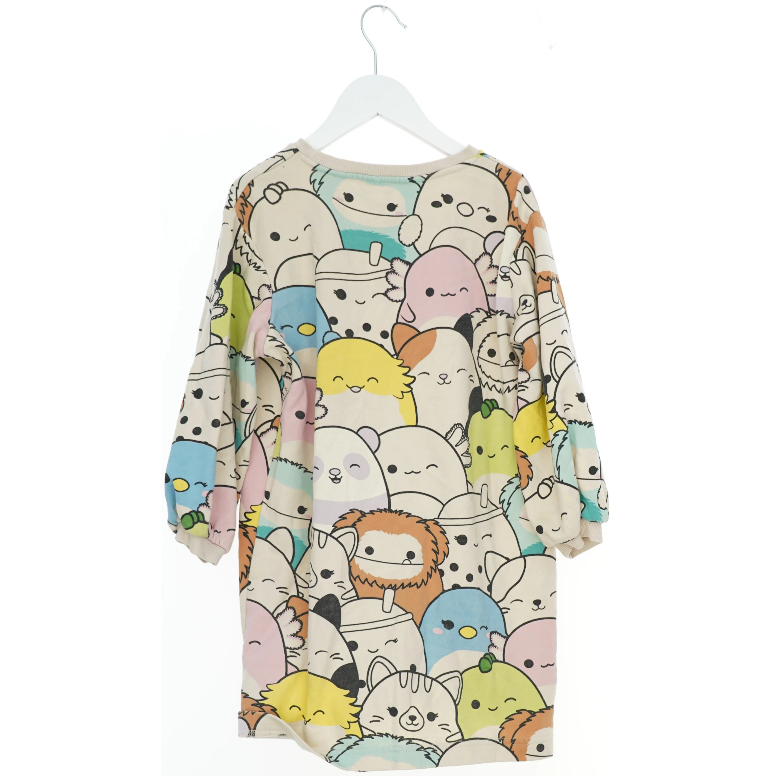 Langærmet kjole med dyreprint fra H&M (str. 116)