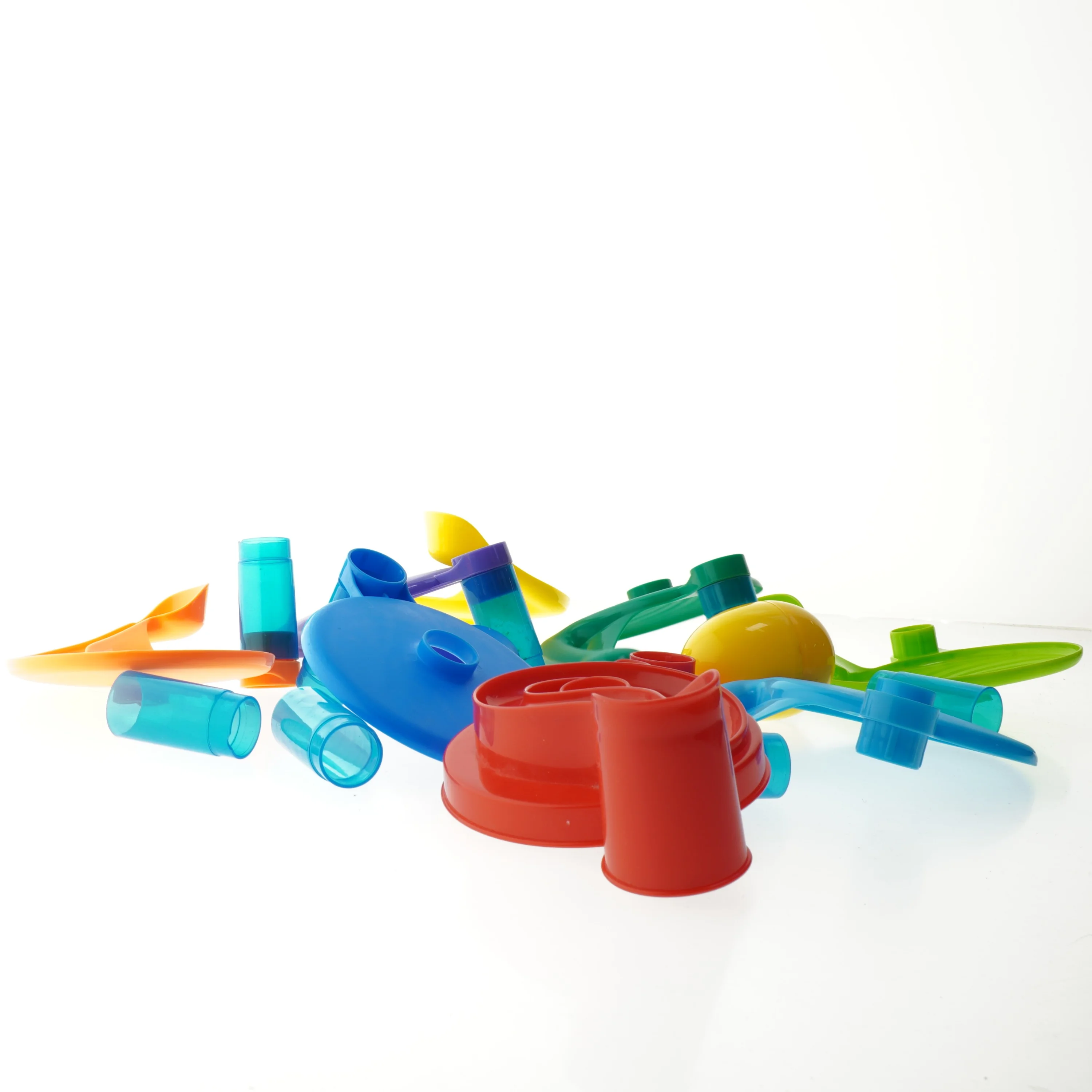 Farverigt kuglerbane sæt