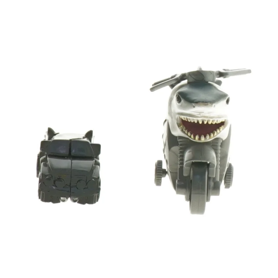 Legetøjsmotorcykel og lastbil (str. 8,5 cm)