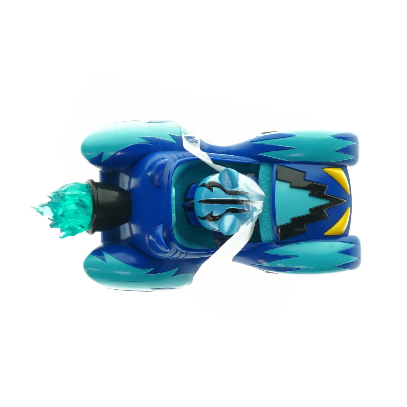 Racerbil med figur (str. L 17 cm)