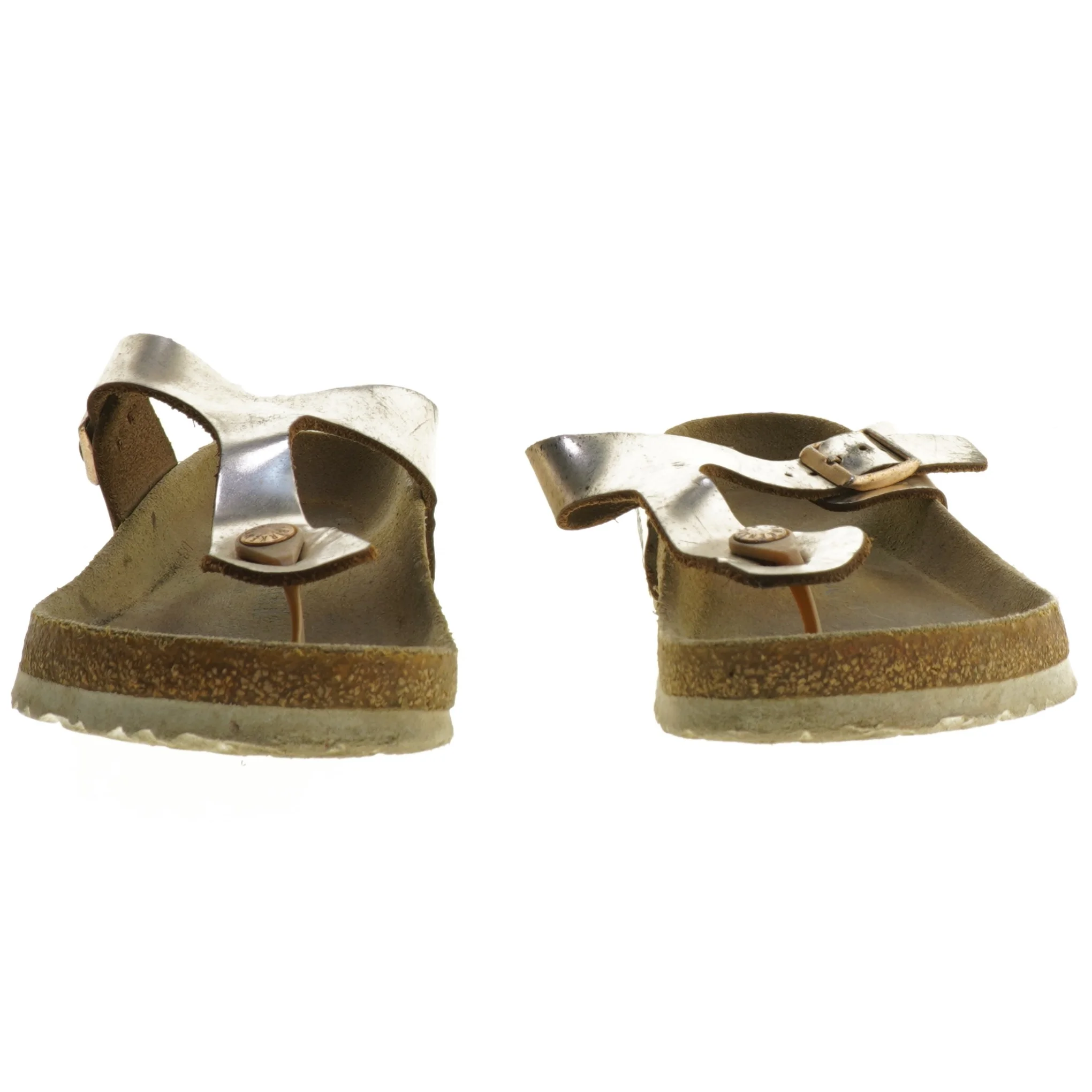 Sandaler i stålfarve, størrelse 39 fra Birkenstock (str. 39 )