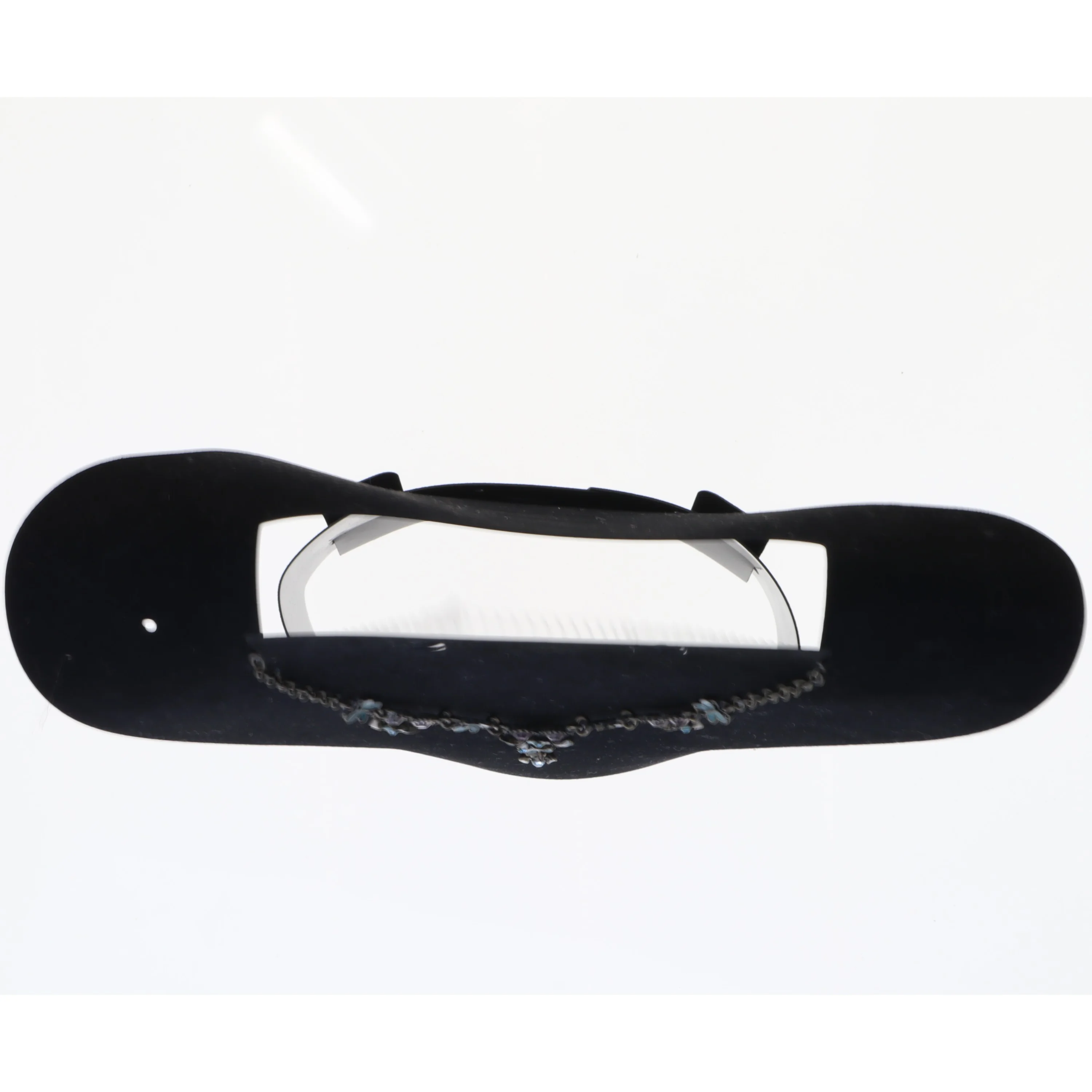 Damehalskæde med blå sten (str. 48 cm)