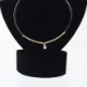 Guldfarvet halskæde med vedhæng (str. 42 cm)