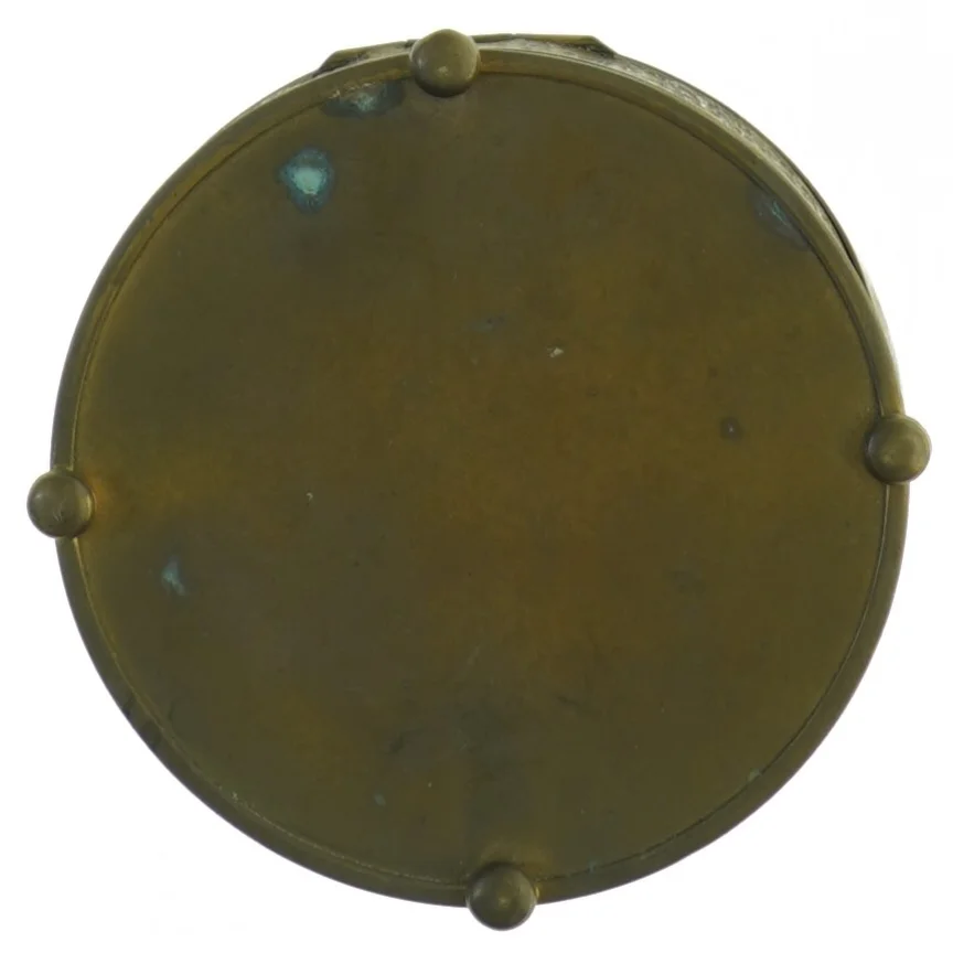 Antik messing æske (str. 12 x 4 cm)