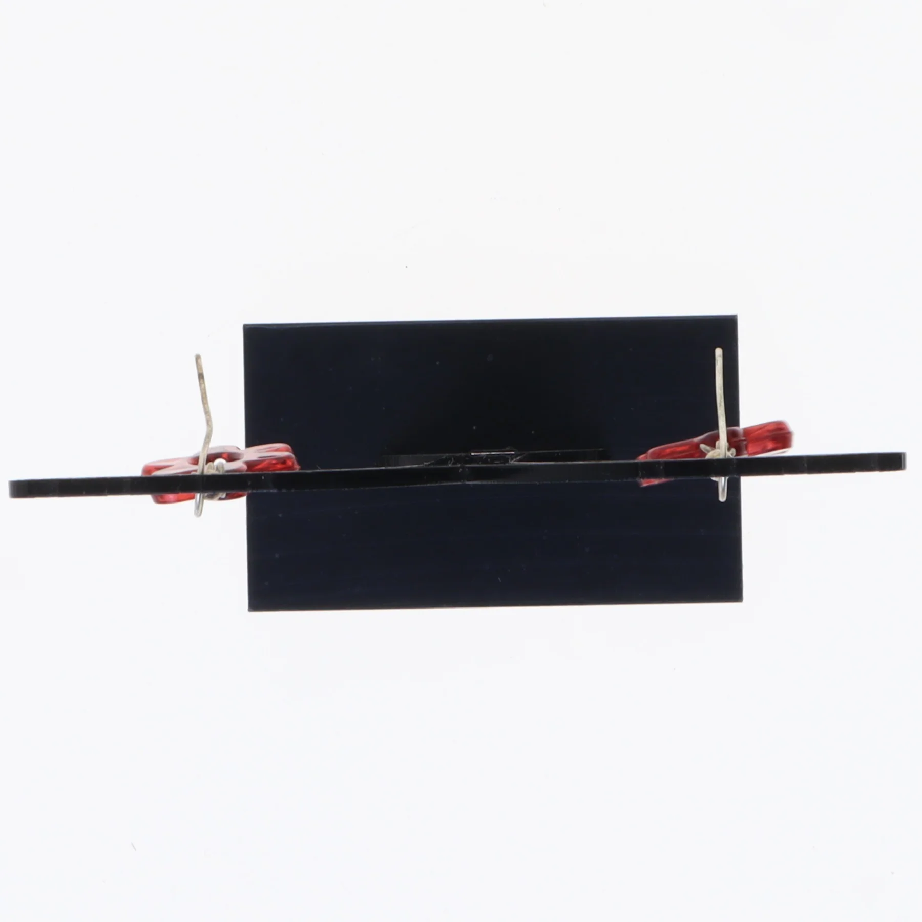 Røde blomster øreringe (str. 1 x 4 cm)