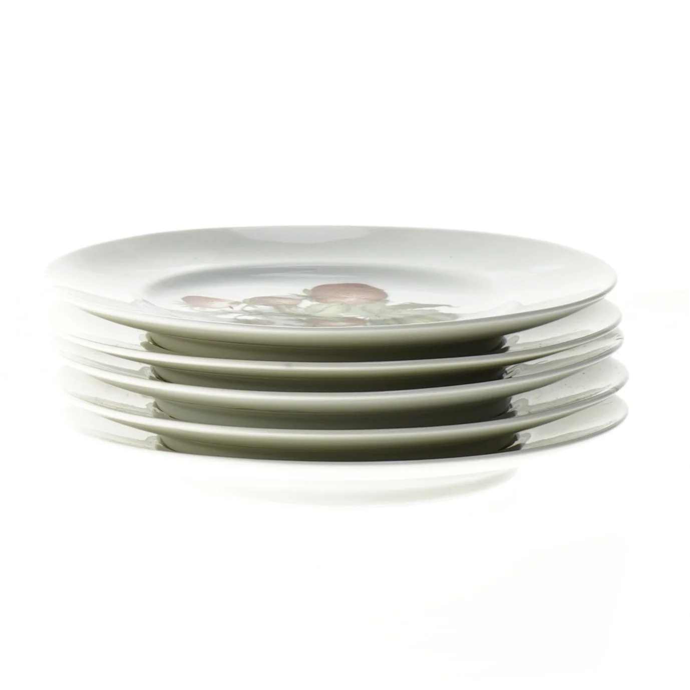 Porcelænstallerkener med frugt motiver