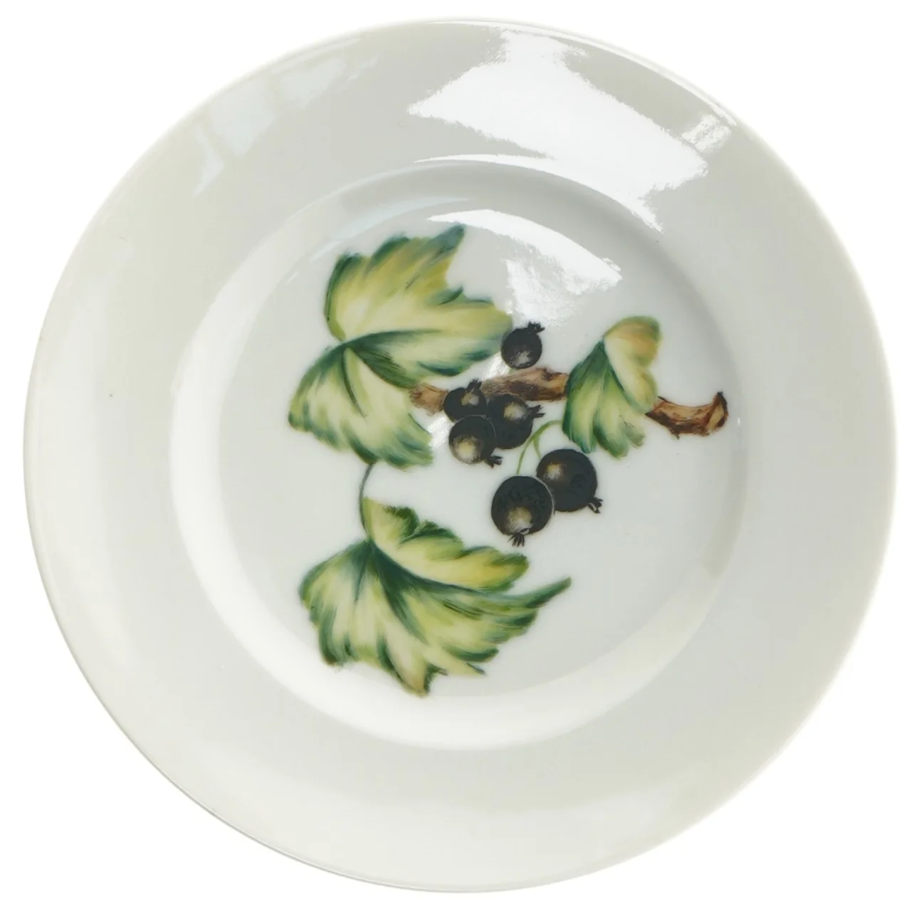 Porcelænstallerkener med frugt motiver