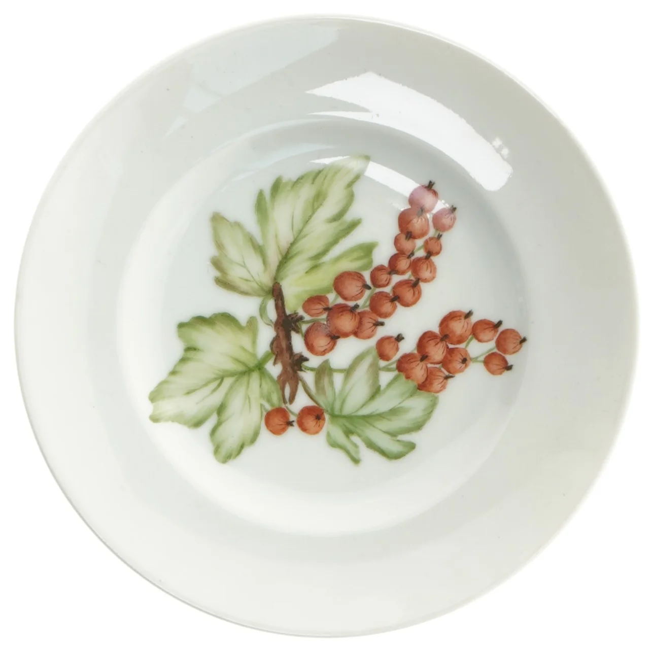 Porcelænstallerkener med frugt motiver