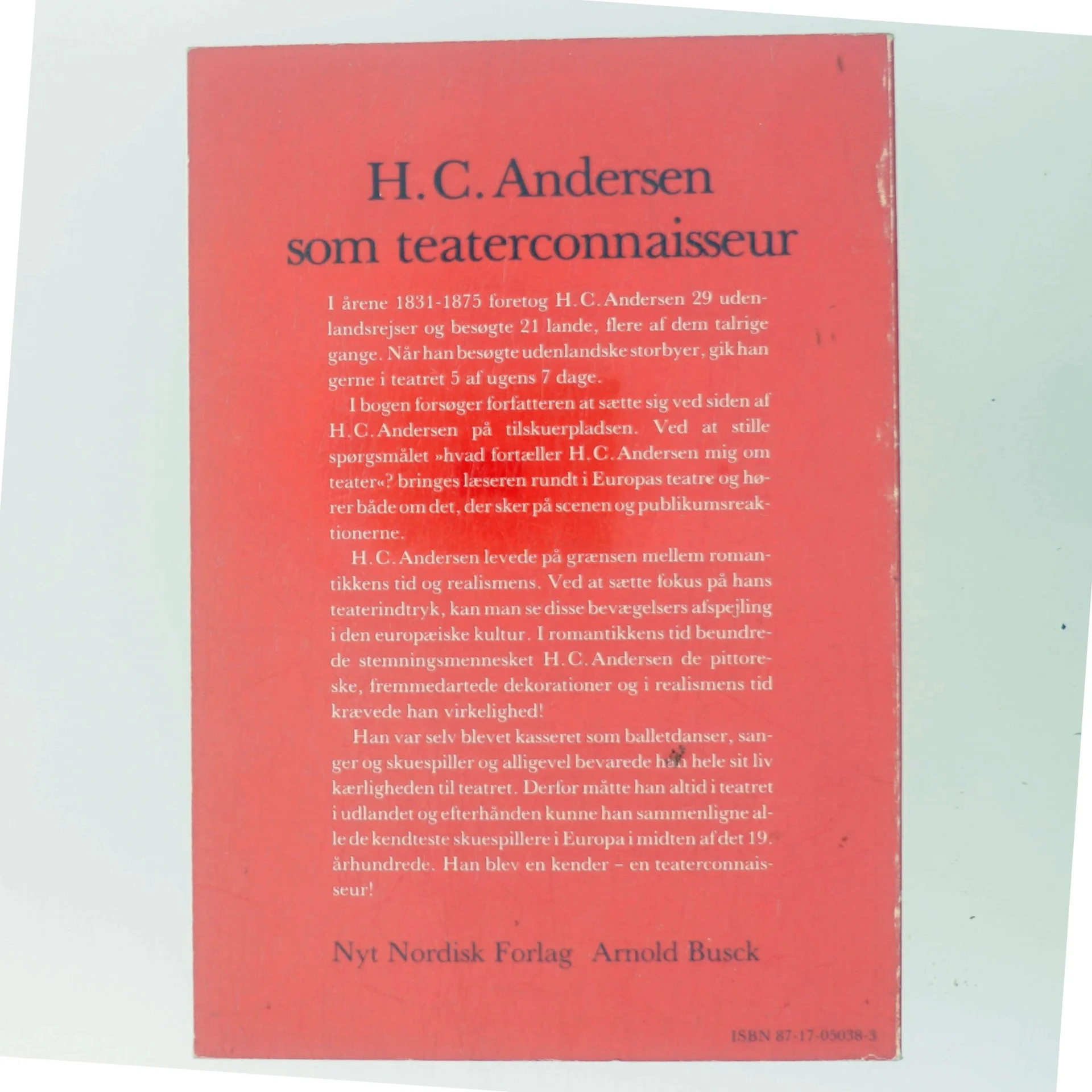 H.C. Andersen som teaterconnaisseur af Bente Hatting Gjelten (Bog)