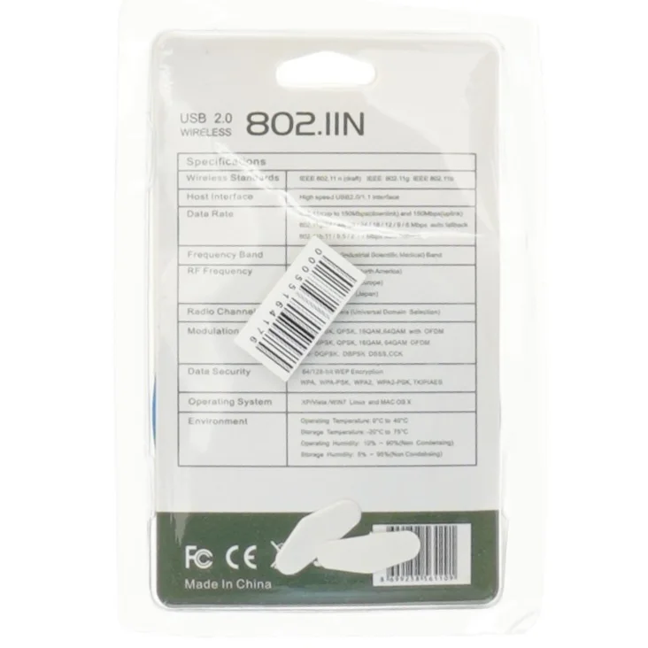 Hurtig WiFi USB 2.0 trådløs antenneadapter