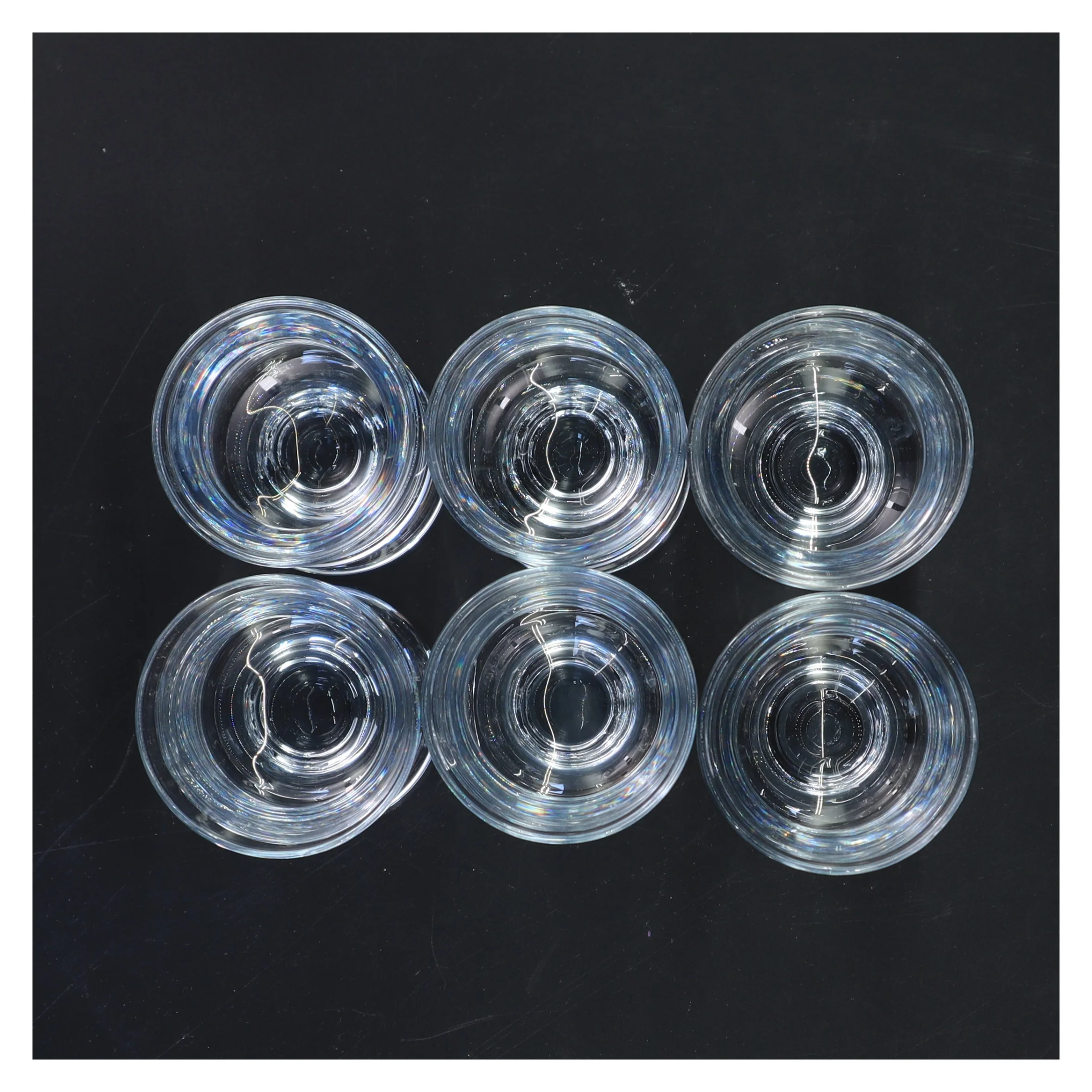 Skibsglas fra Holmegaard. Sæt med seks glas (str. 10 cm)