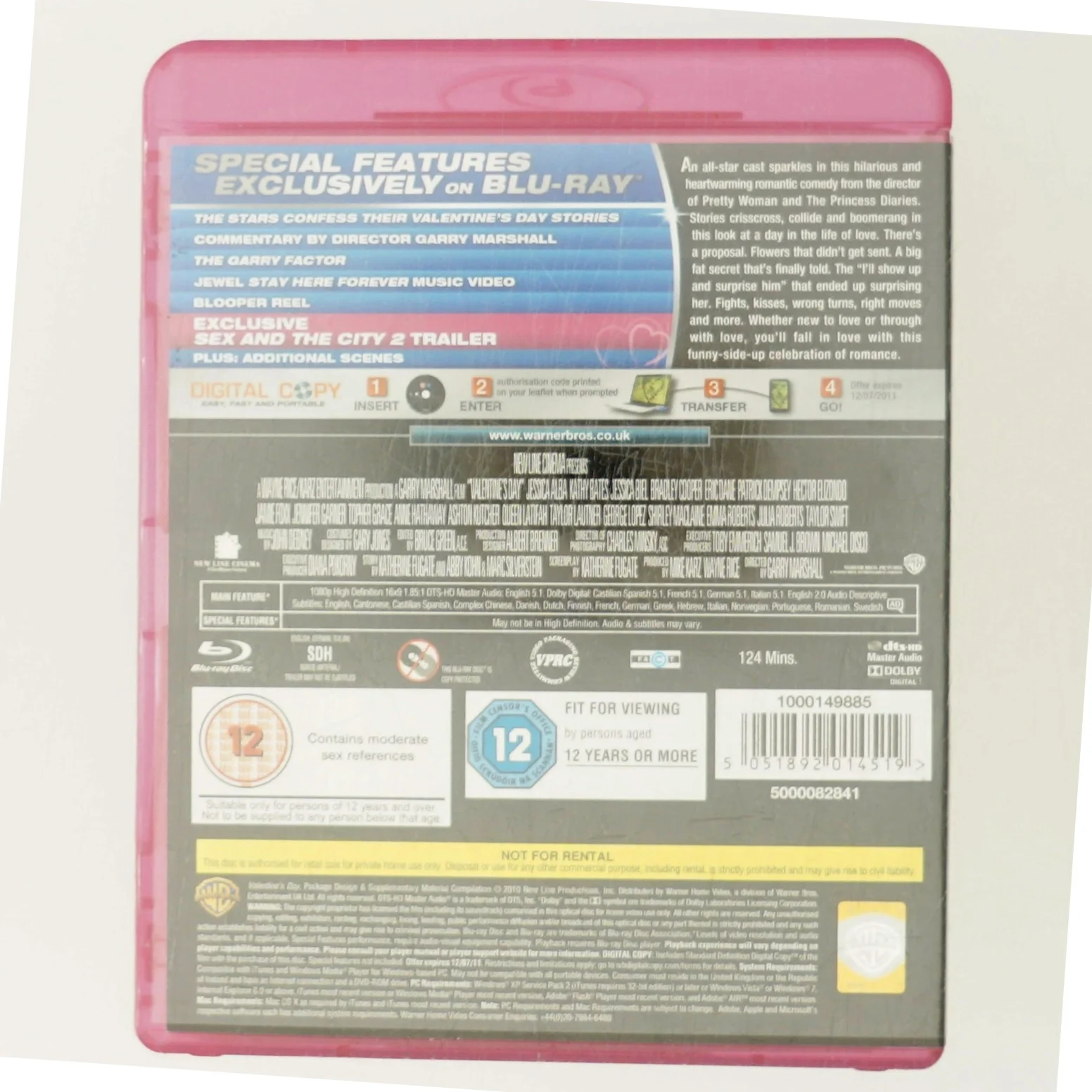 Valentines Day (Blu-Ray + Dvd) [Edizione: Regno Unito] med Jessica Alba (DVD)