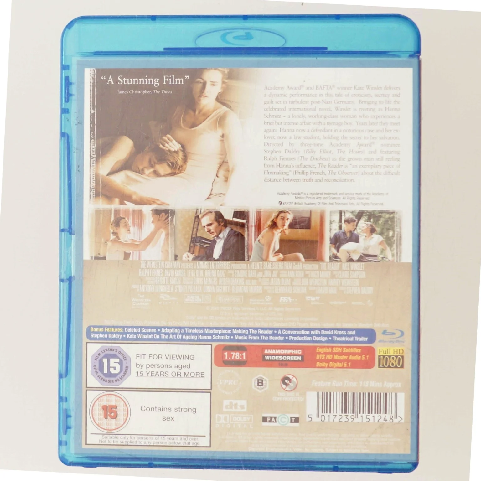 The Reader med Kate Winslet (Blu-ray / Bluray)