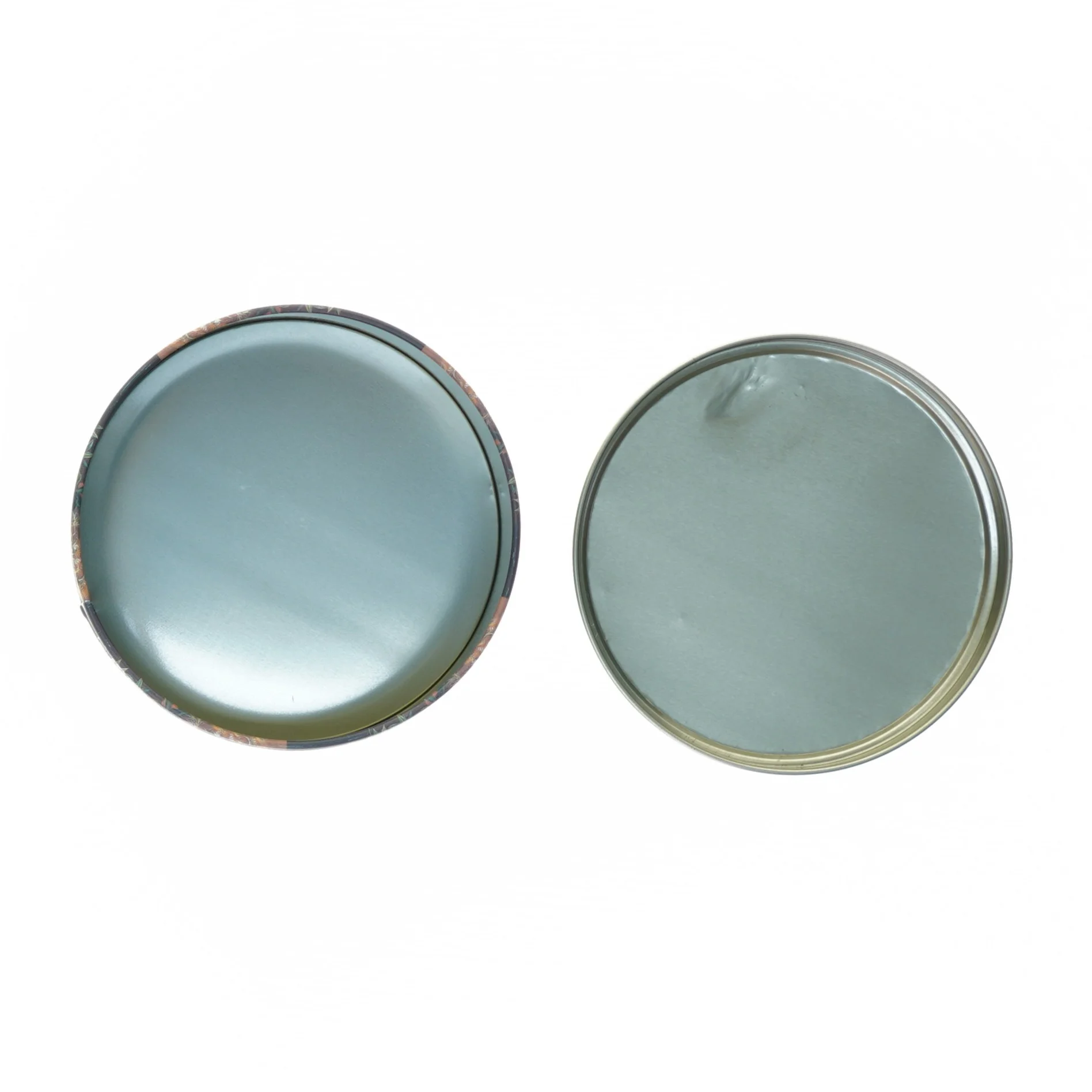 kagedåse med blomstermotiv (str. 14 x 7 cm)