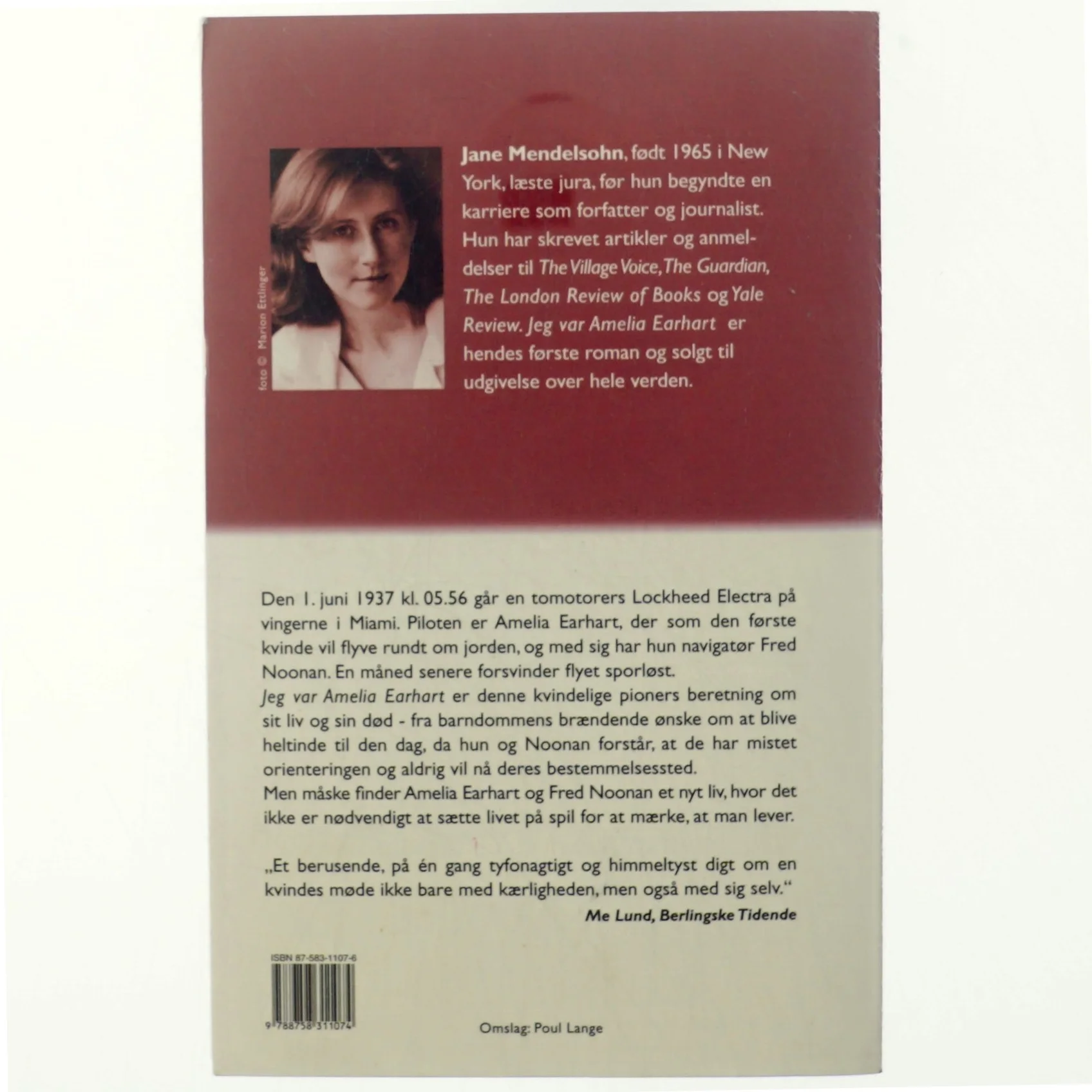 Jeg var Amelia Earhart : roman af Jane Mendelsohn (Bog)