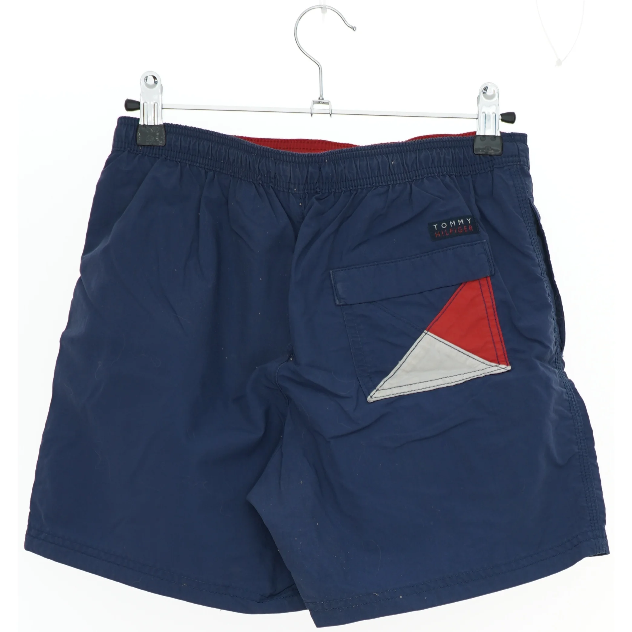 Blå badebukser med rød snor fra Tommy Hilfiger (str. 152)