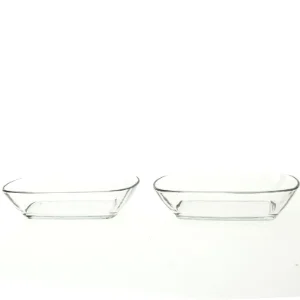 Glas-skåle fra Lav (str. 19 x 14 x 4 cm)